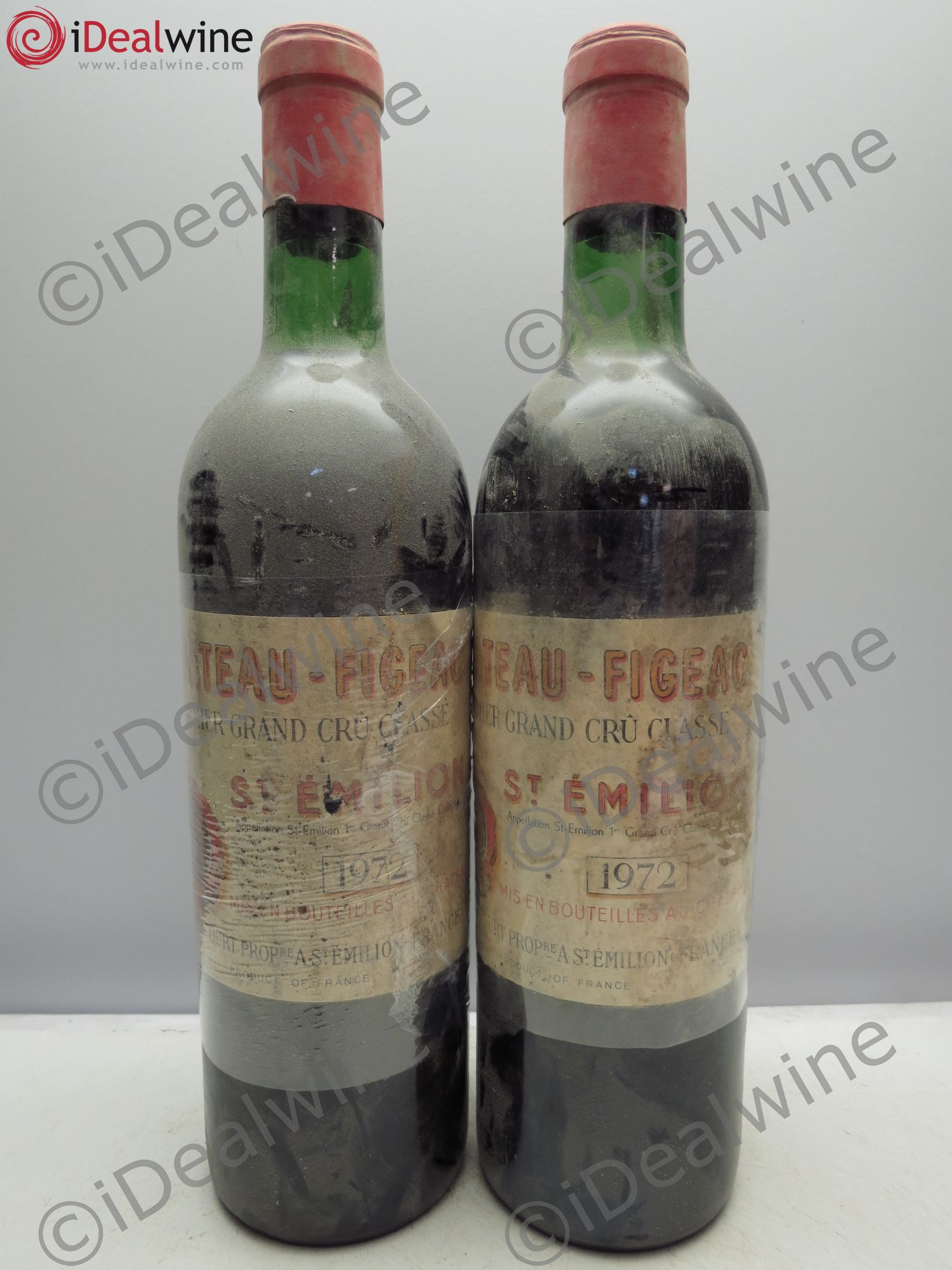Château Figeac 1er Grand Cru Classé A 1972 - Lot de 2 bouteilles - 0