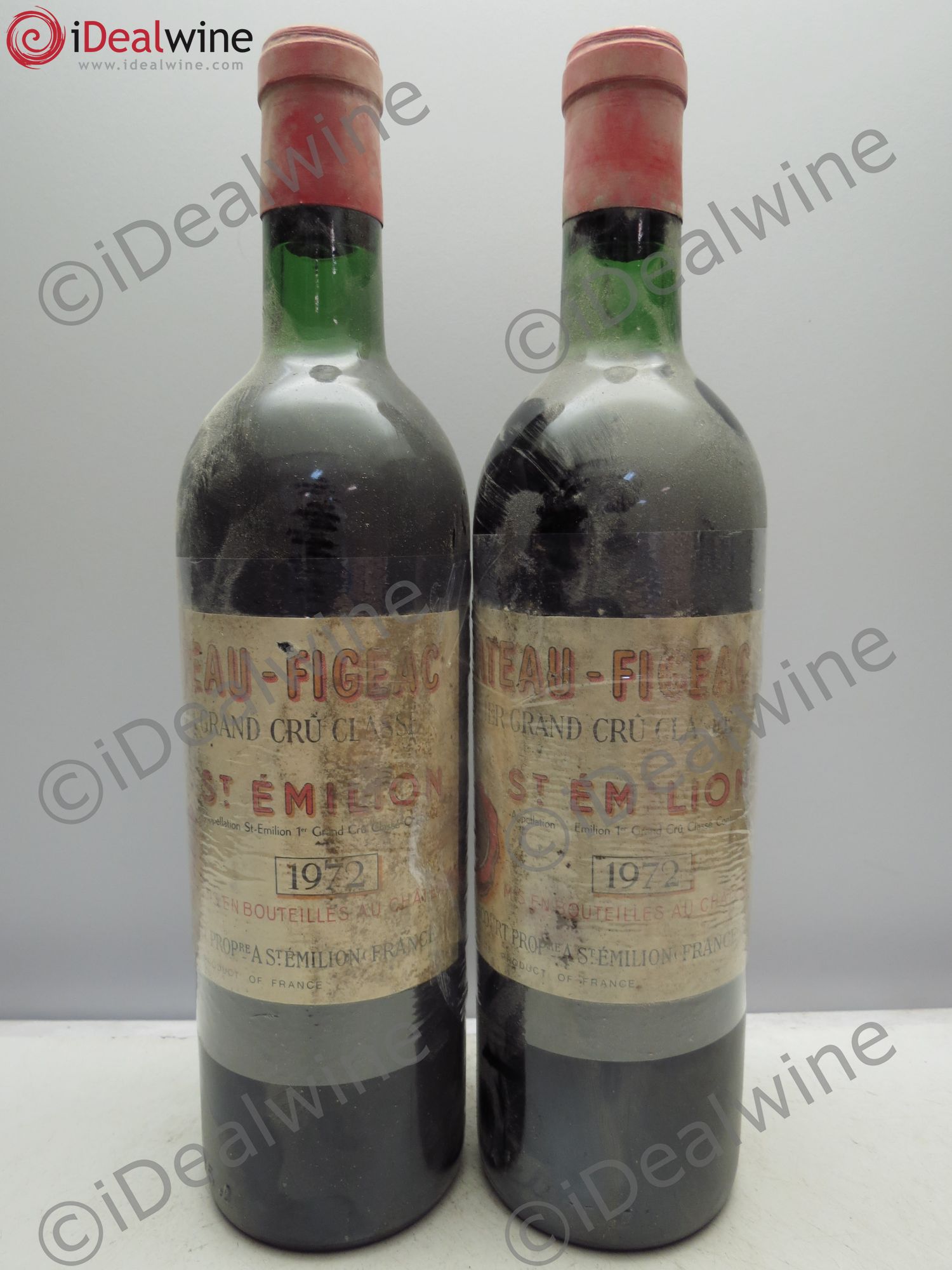Château Figeac 1er Grand Cru Classé A 1972 - Lot de 2 bouteilles - 0