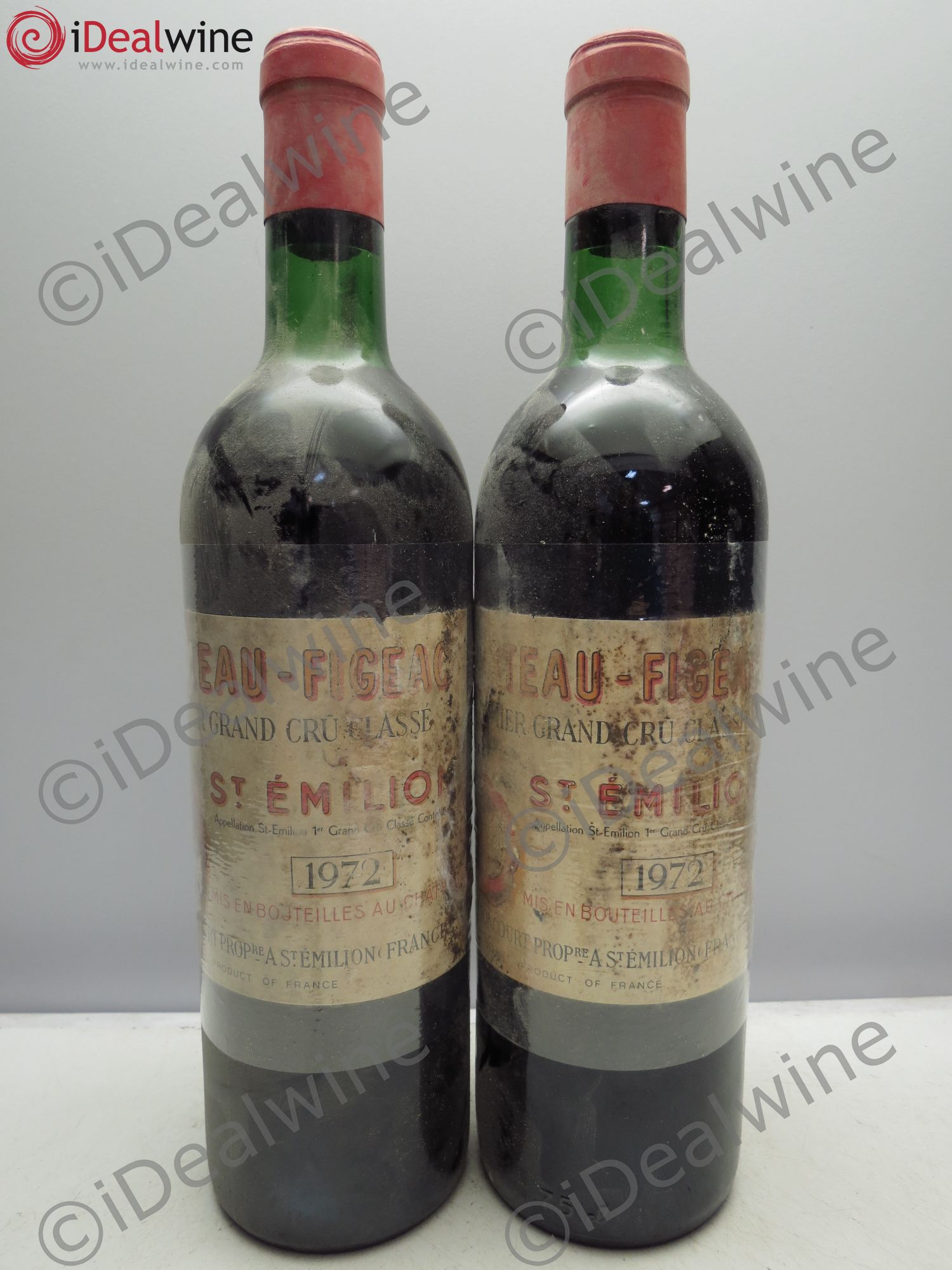 Château Figeac 1er Grand Cru Classé A 1972 - Lot de 2 bouteilles - 0