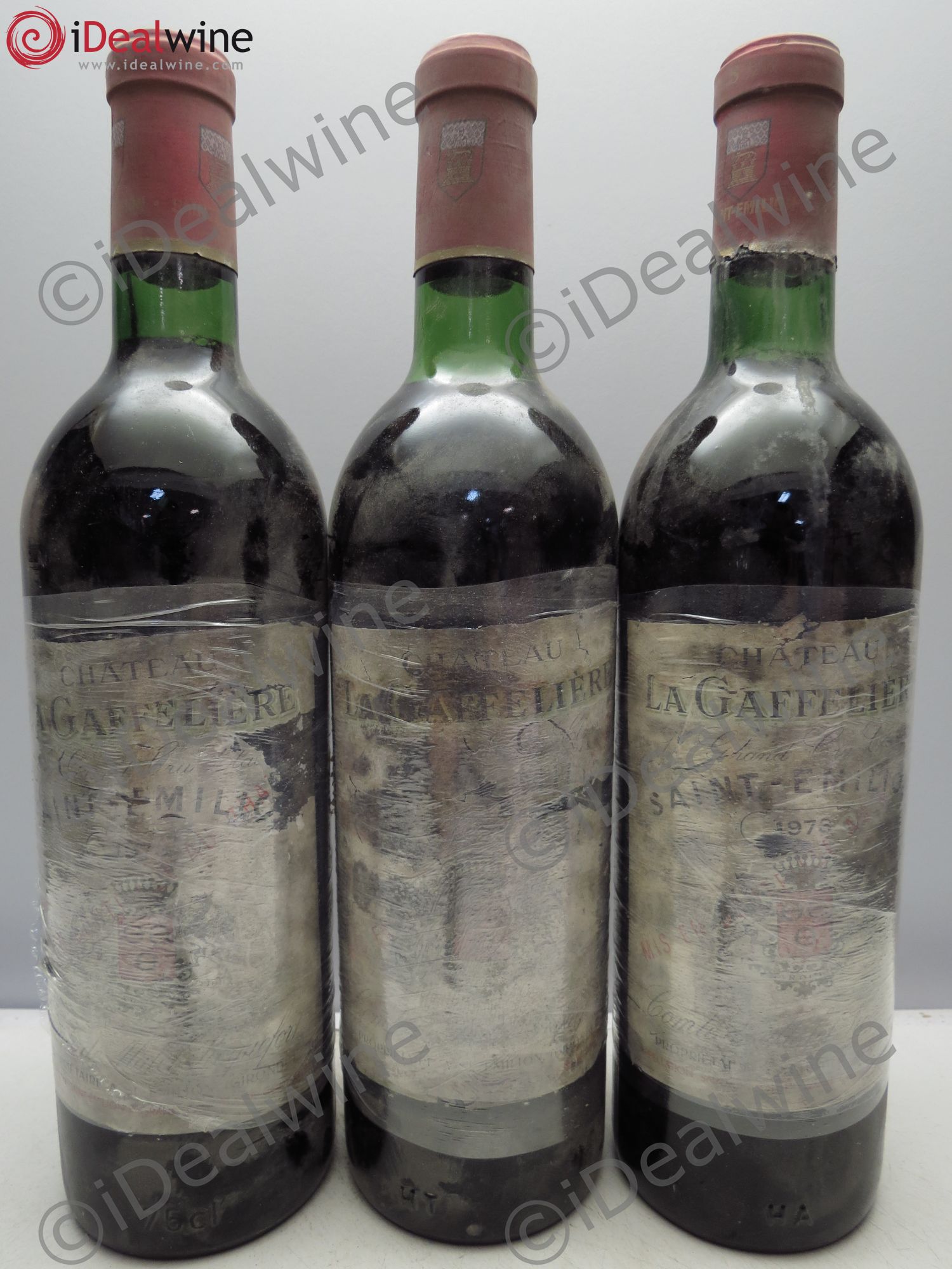 Château la Gaffelière 1er Grand Cru Classé B 1973 - Lot de 3 bouteilles - 0