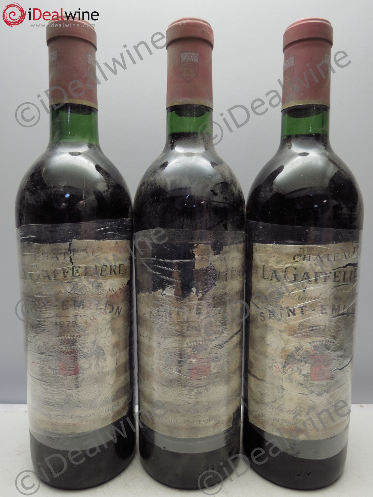 Château la Gaffelière 1er Grand Cru Classé B 1973 - Lot de 3 bouteilles - 0