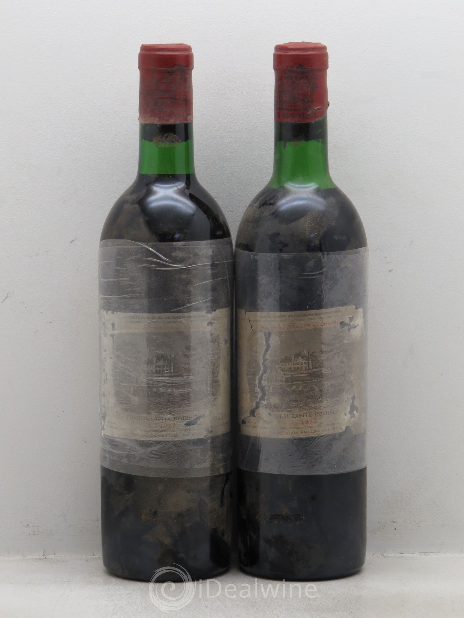 Château Lafite Rothschild 1er Grand Cru Classé 1972 - Lot de 2 bouteilles - 0