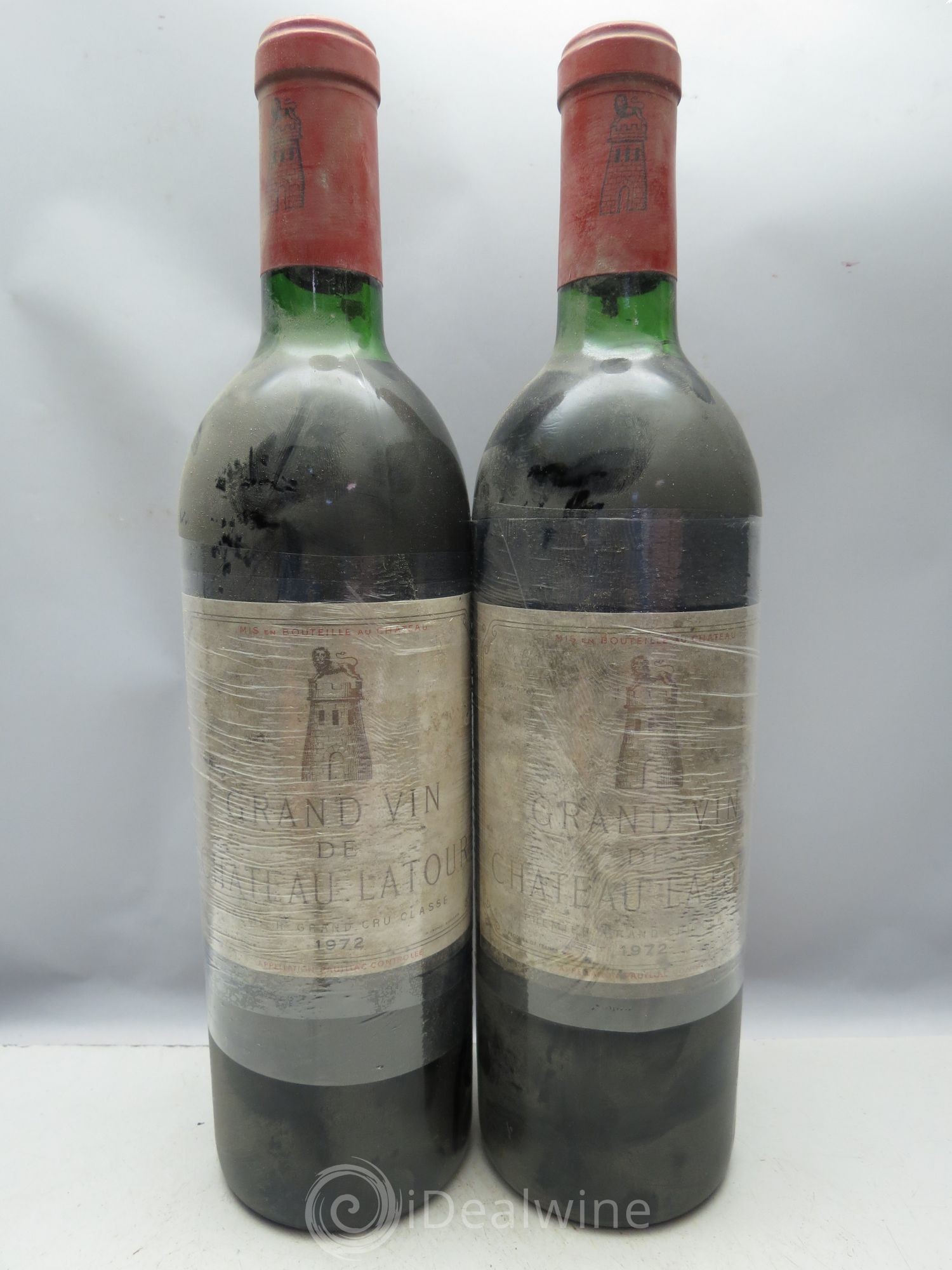 Château Latour 1er Grand Cru Classé (CB sans couvercle)  1972 - Lot de 12 bouteilles - 2