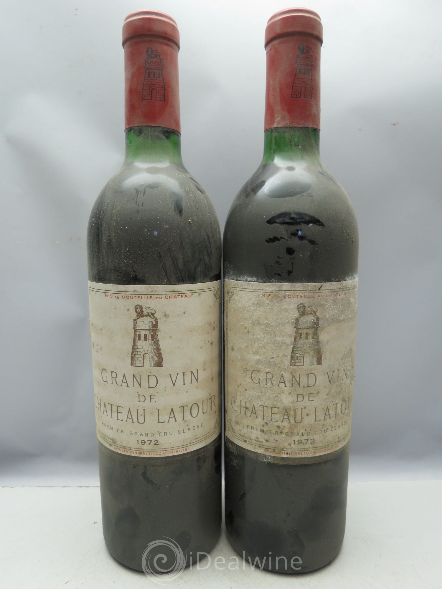 Château Latour 1er Grand Cru Classé (CB sans couvercle)  1972 - Lot de 12 bouteilles - 3