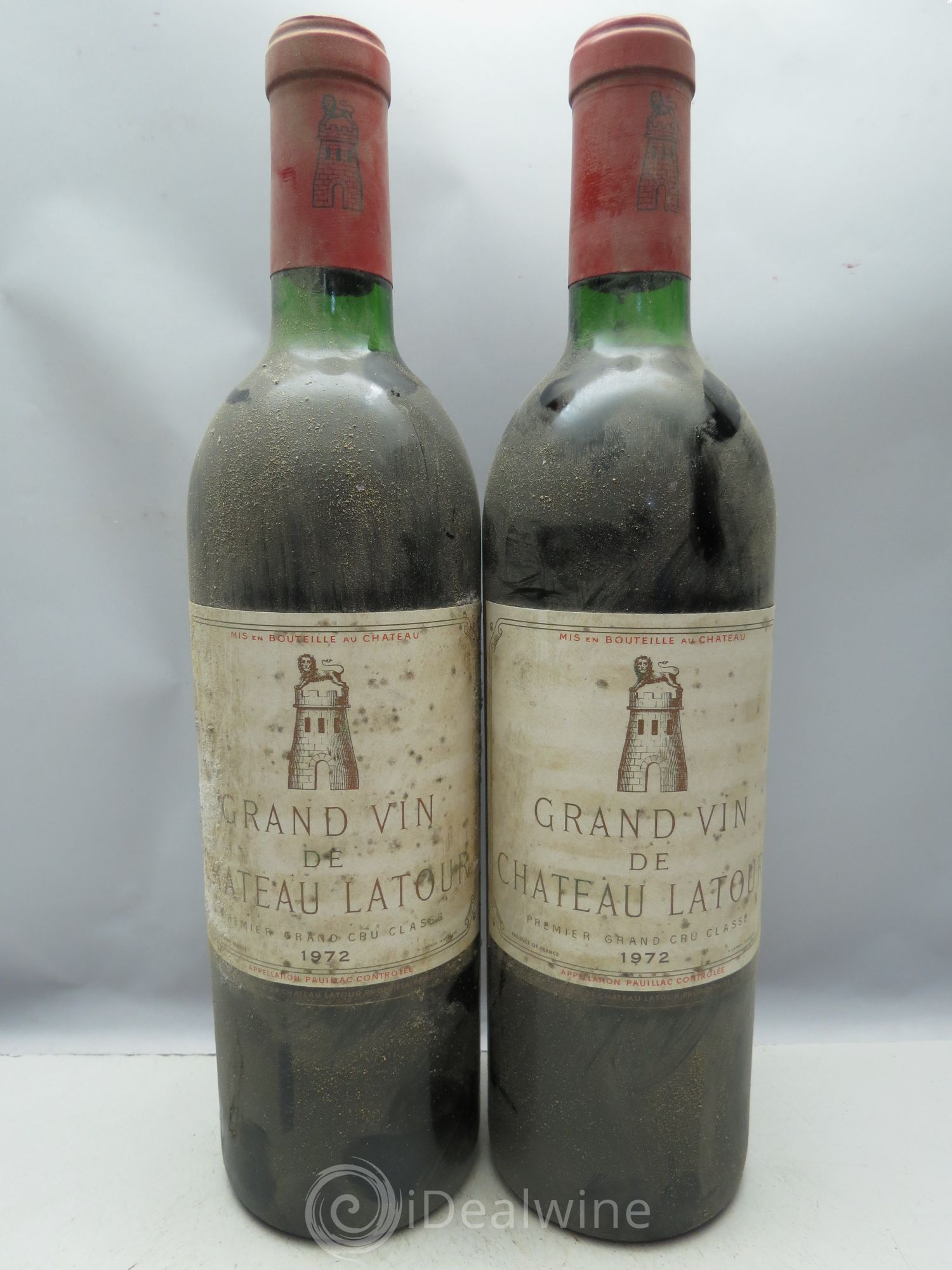 Château Latour 1er Grand Cru Classé (CB sans couvercle)  1972 - Lot de 12 bouteilles - 5