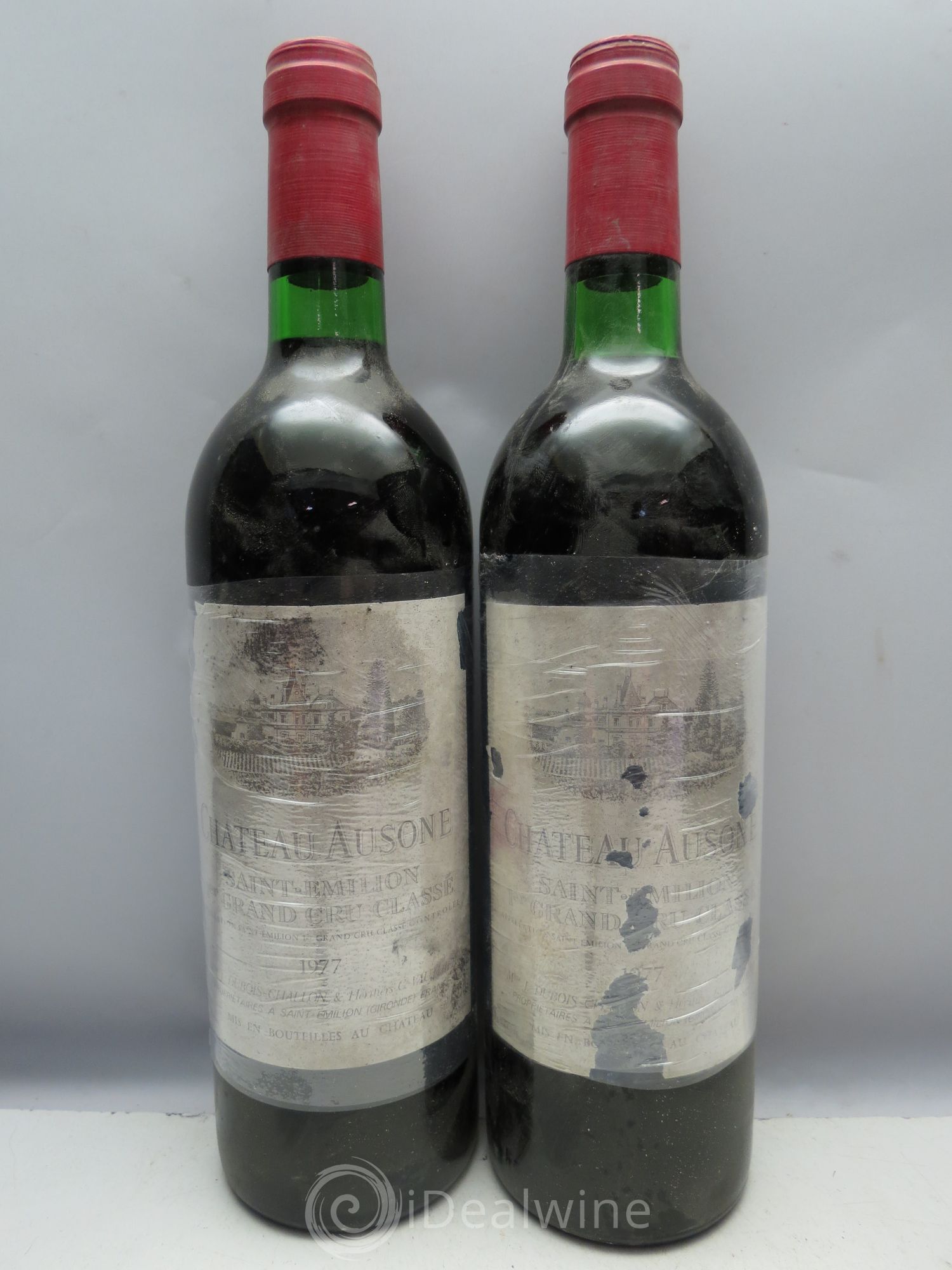 Château Ausone 1er Grand Cru Classé A (CB sans couvercle) 1977 - Lot de 12 bouteilles - 2