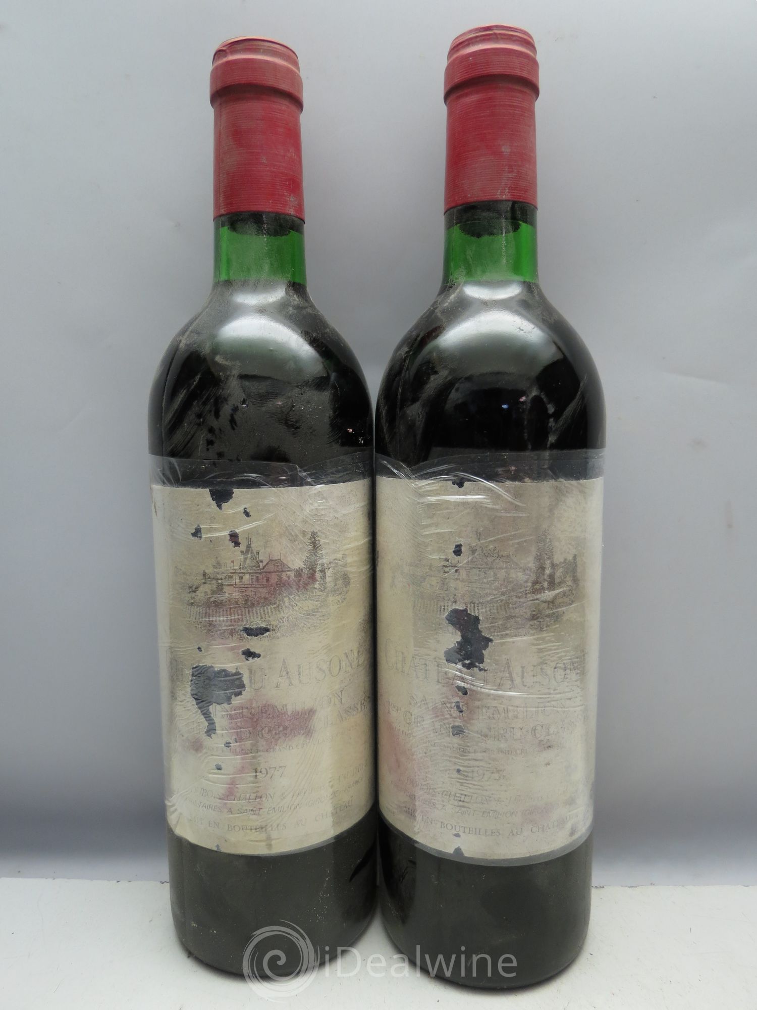 Château Ausone 1er Grand Cru Classé A (CB sans couvercle) 1977 - Lot de 12 bouteilles - 3