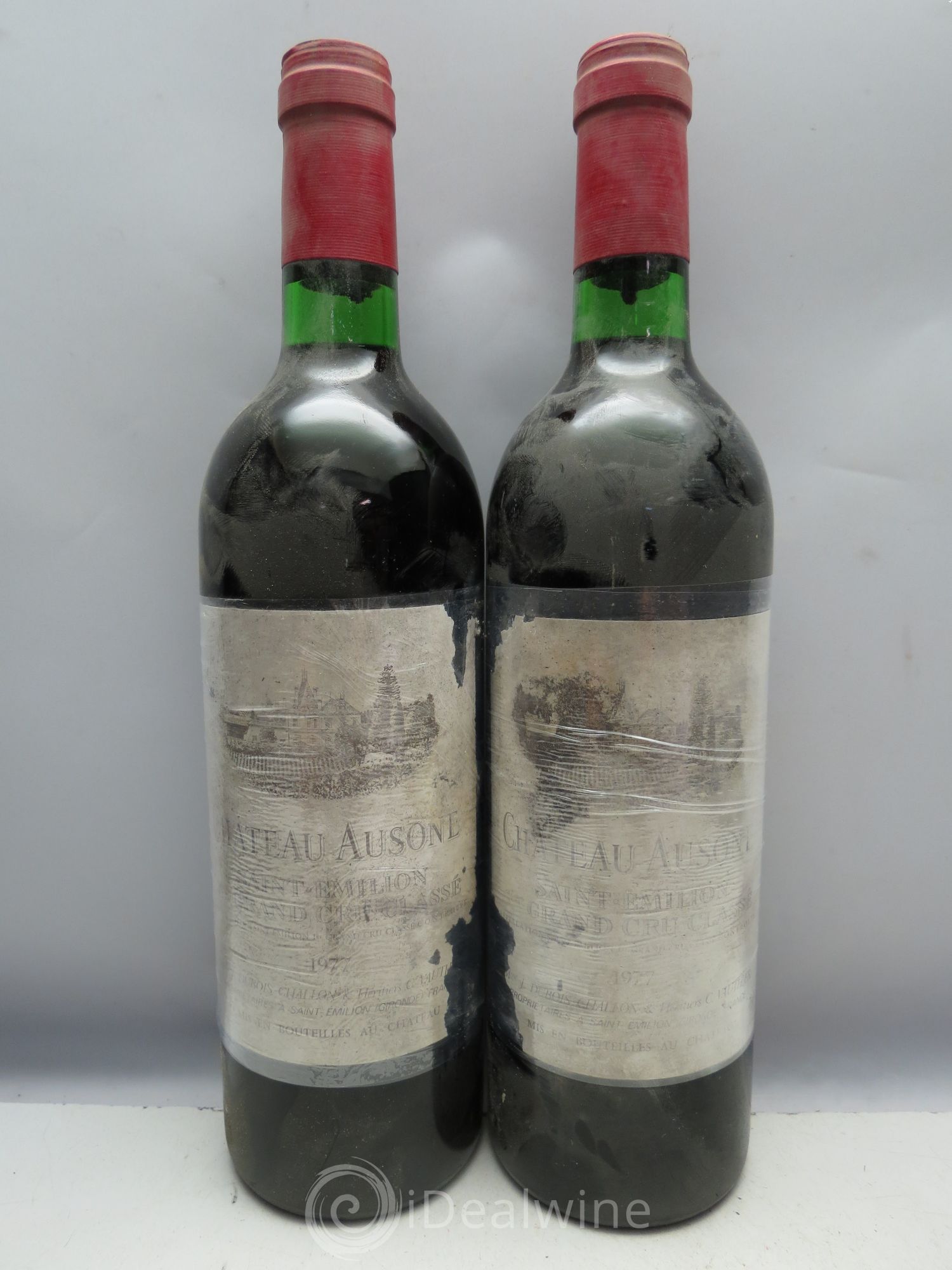 Château Ausone 1er Grand Cru Classé A (CB sans couvercle) 1977 - Lot de 12 bouteilles - 4