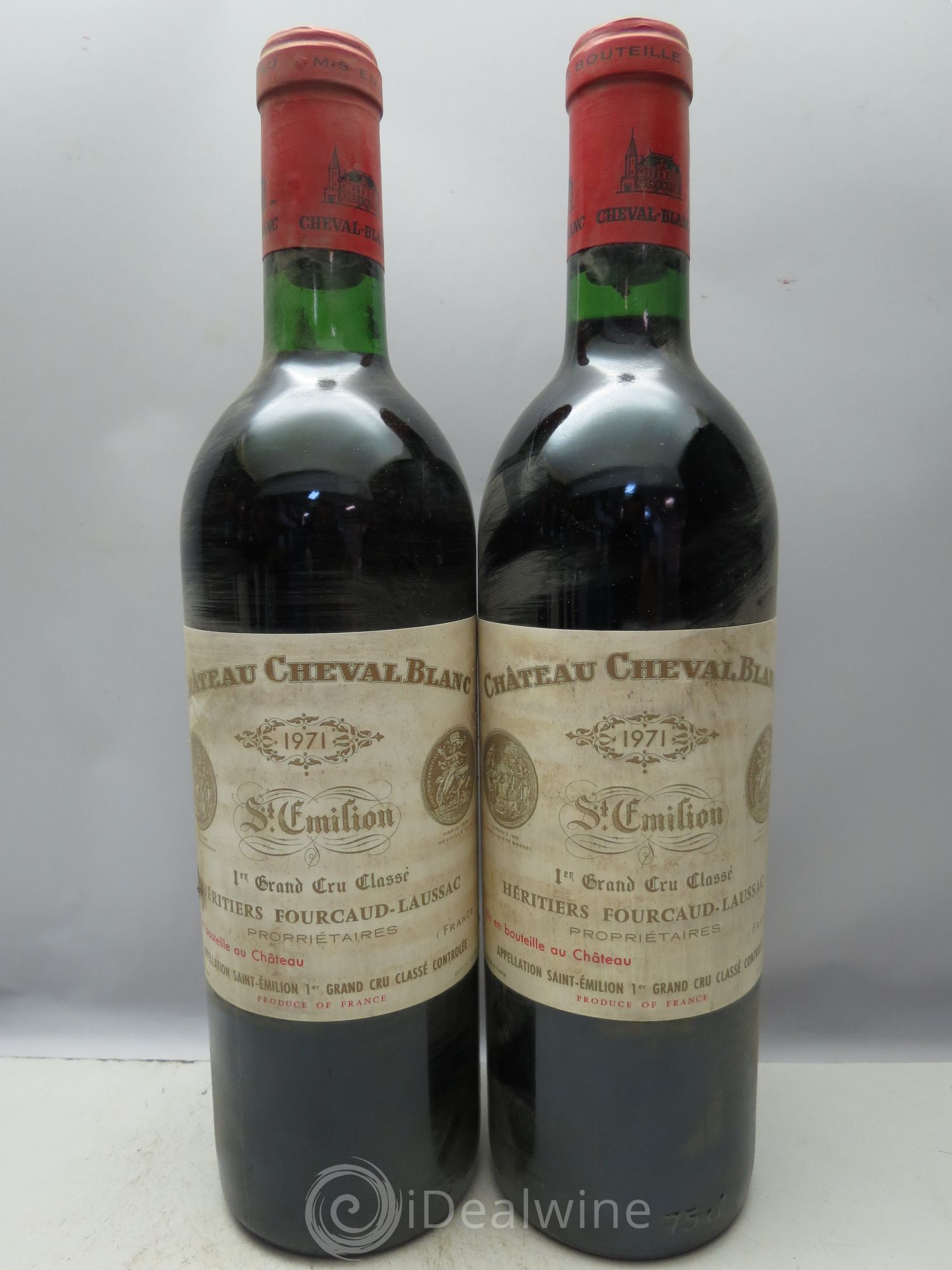 Château Cheval Blanc 1er Grand Cru Classé A 1971 - Lot de 6 bouteilles - 0