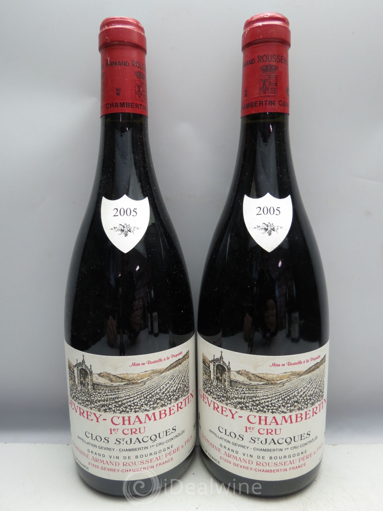 Gevrey-Chambertin 1er Cru Clos Saint-Jacques Armand Rousseau (Domaine) 2005 - Lot de 6 bouteilles - 1