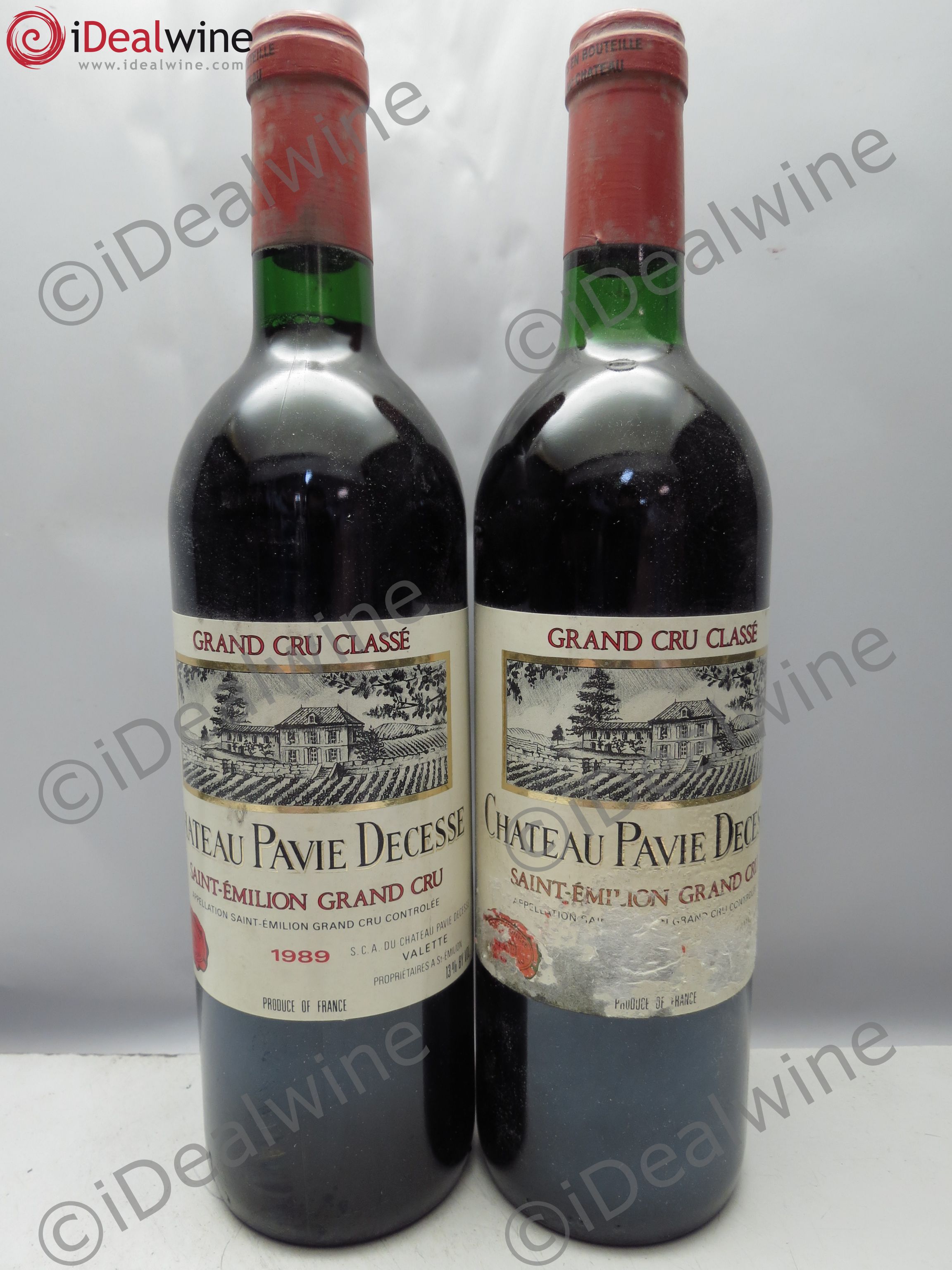 Château Pavie Decesse Grand Cru Classé 1989 - Lot de 2 bouteilles - 0
