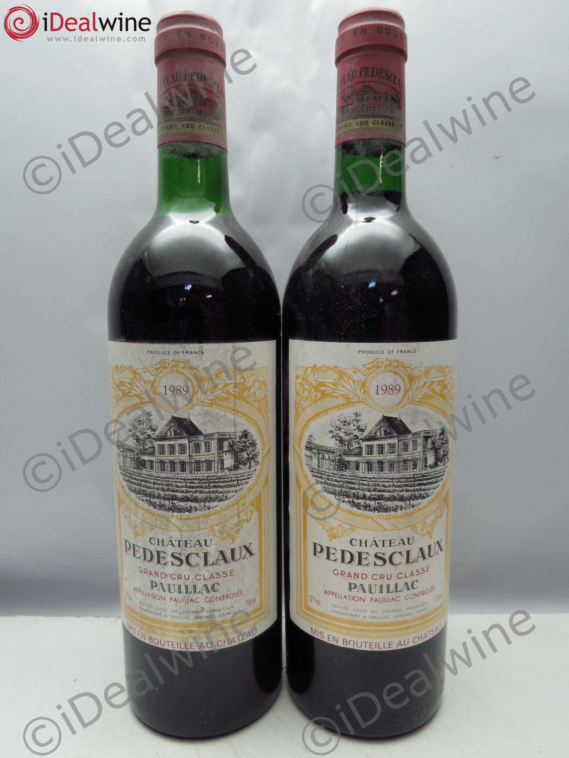 Château Pedesclaux 5ème Grand Cru Classé 1989 - Lot de 2 bouteilles - 0