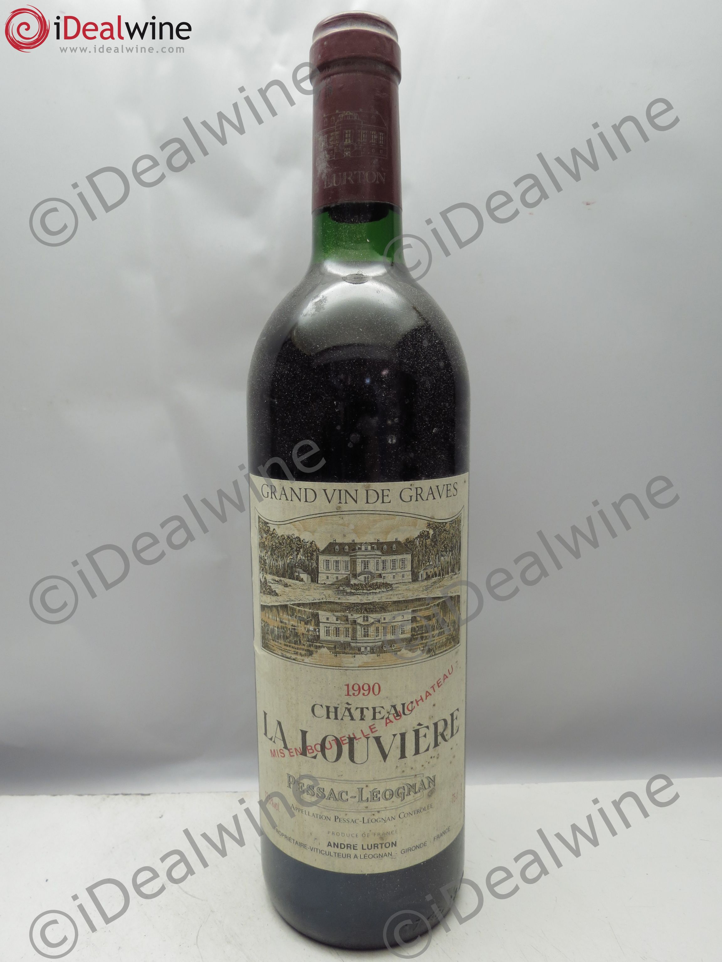 Château la Louvière 1990 - Lot de 6 bouteilles - 0