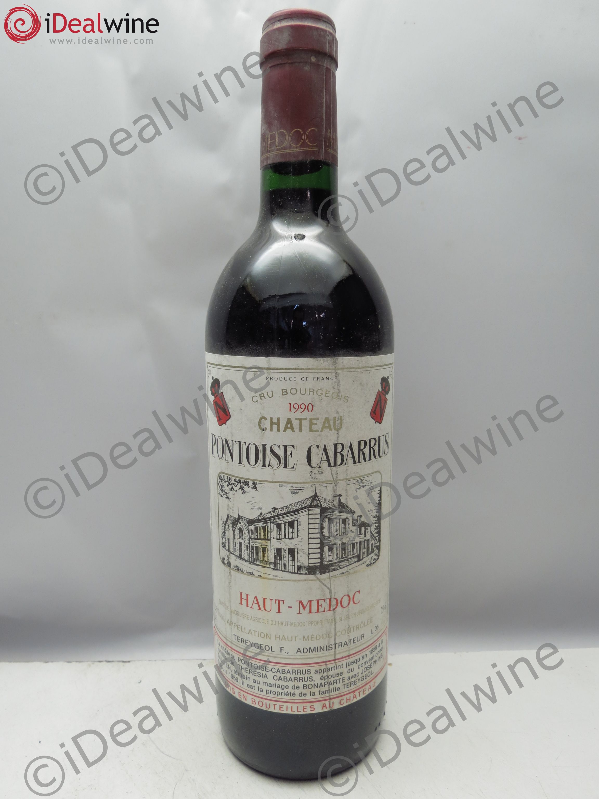 Château Pontoise Cabarrus Cru Bourgeois 1990 - Lot de 6 bouteilles - 0