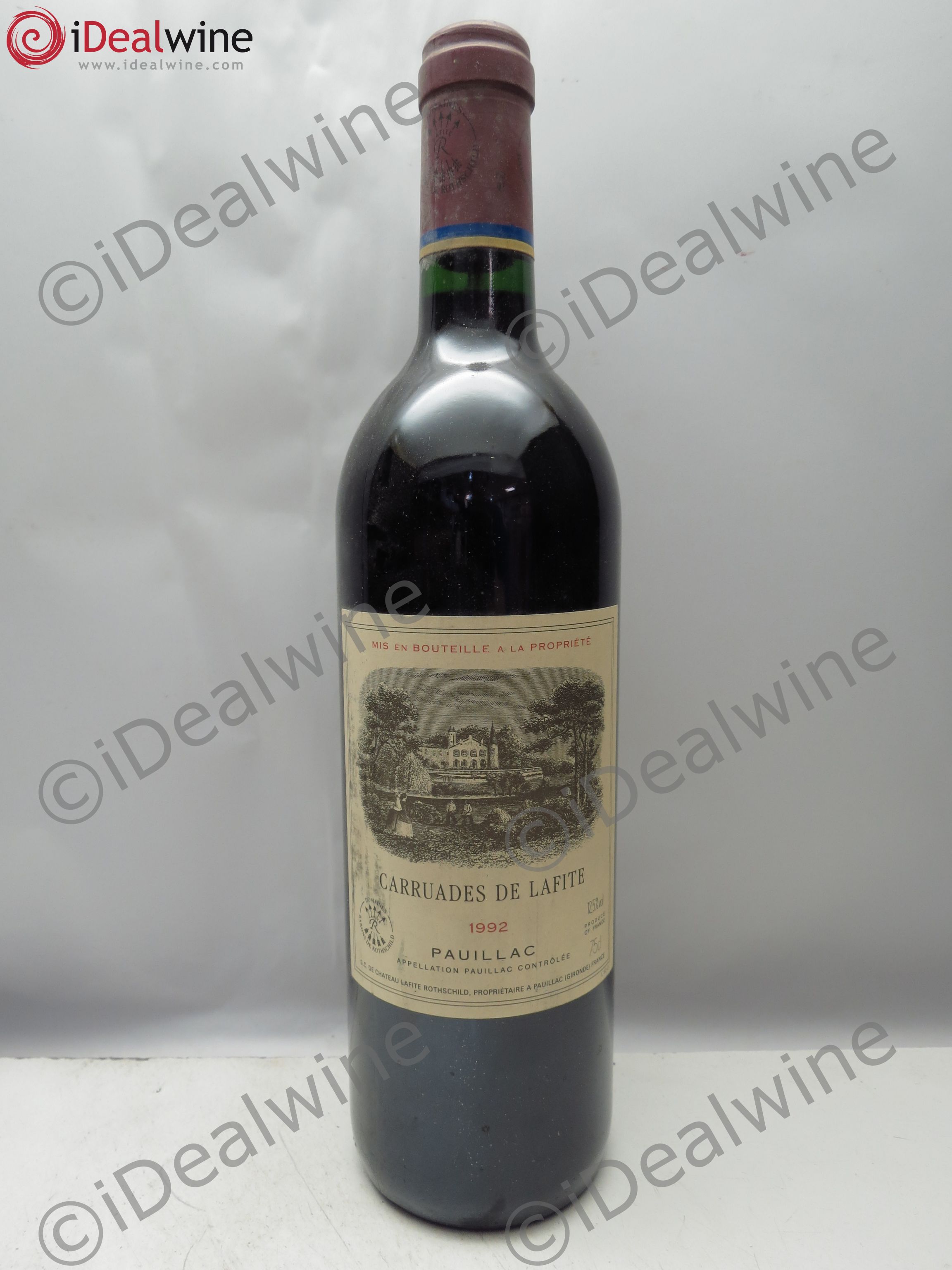 Carruades de Lafite Rothschild Second Vin 1992 - Lot de 6 bouteilles - 0