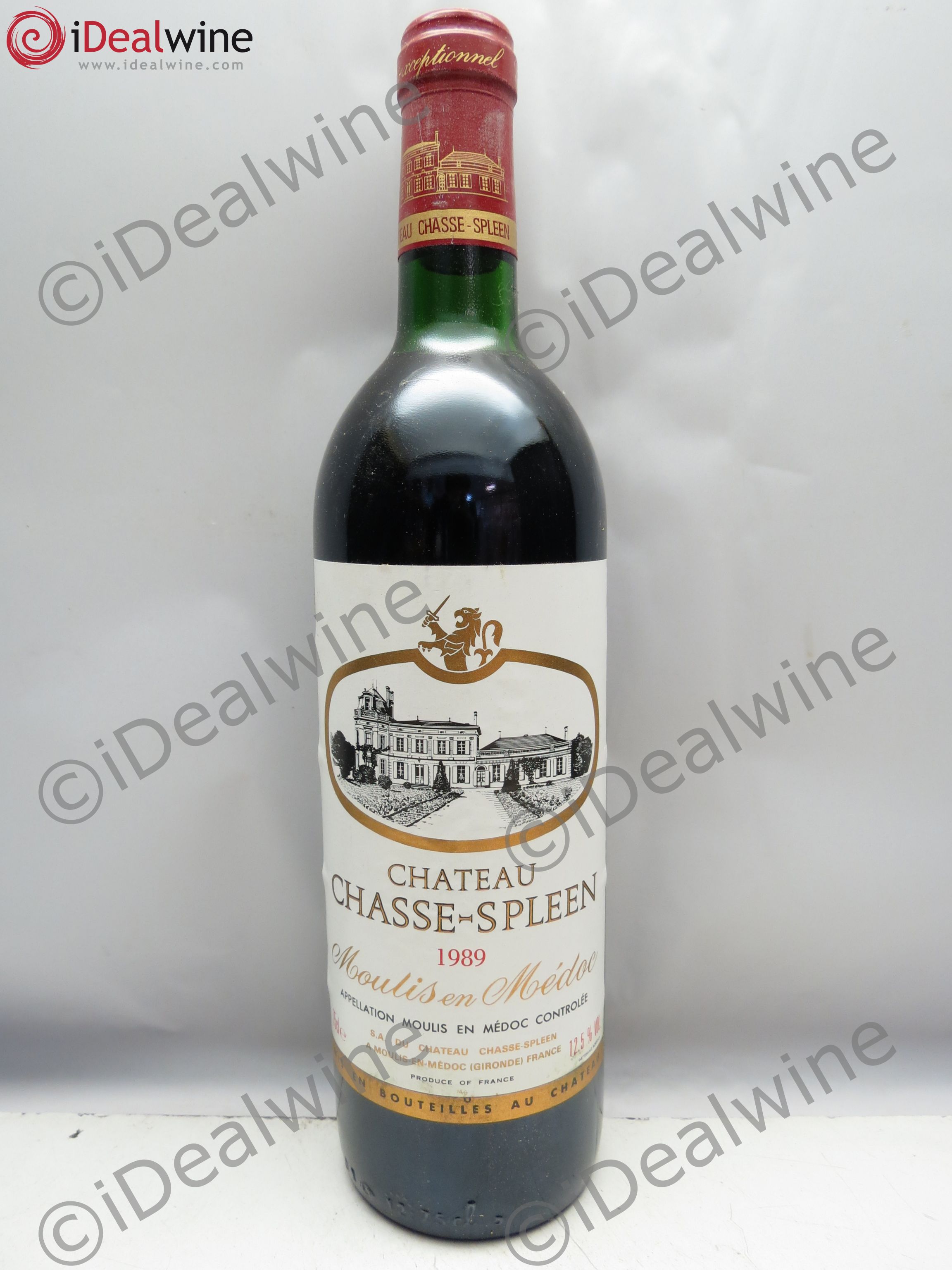 Château Chasse Spleen (CB sans couvercle) 1989 - Lot de 12 bouteilles - 0