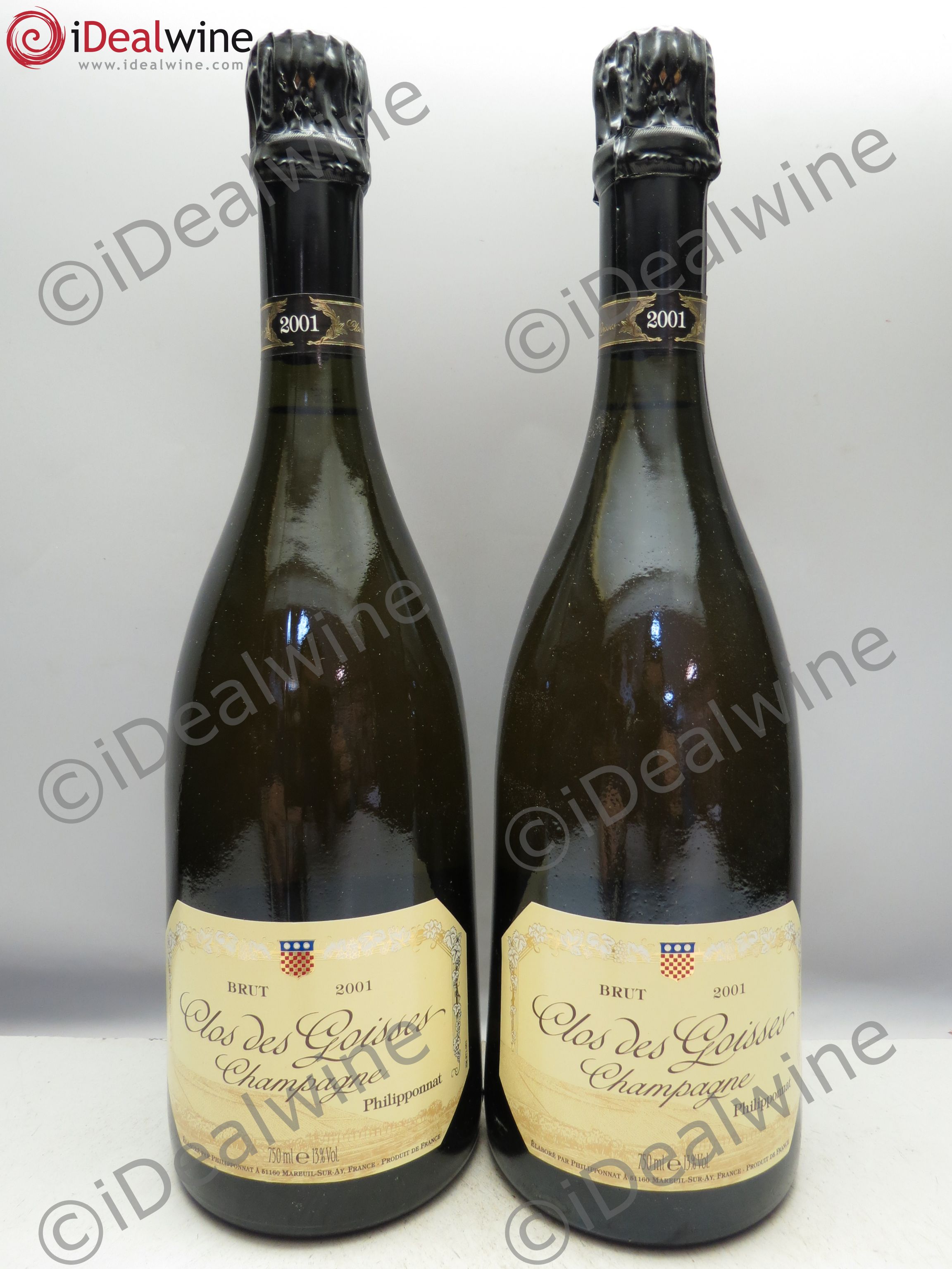 Clos des Goisses Philipponnat 2001 - Lot de 2 bouteilles - 0