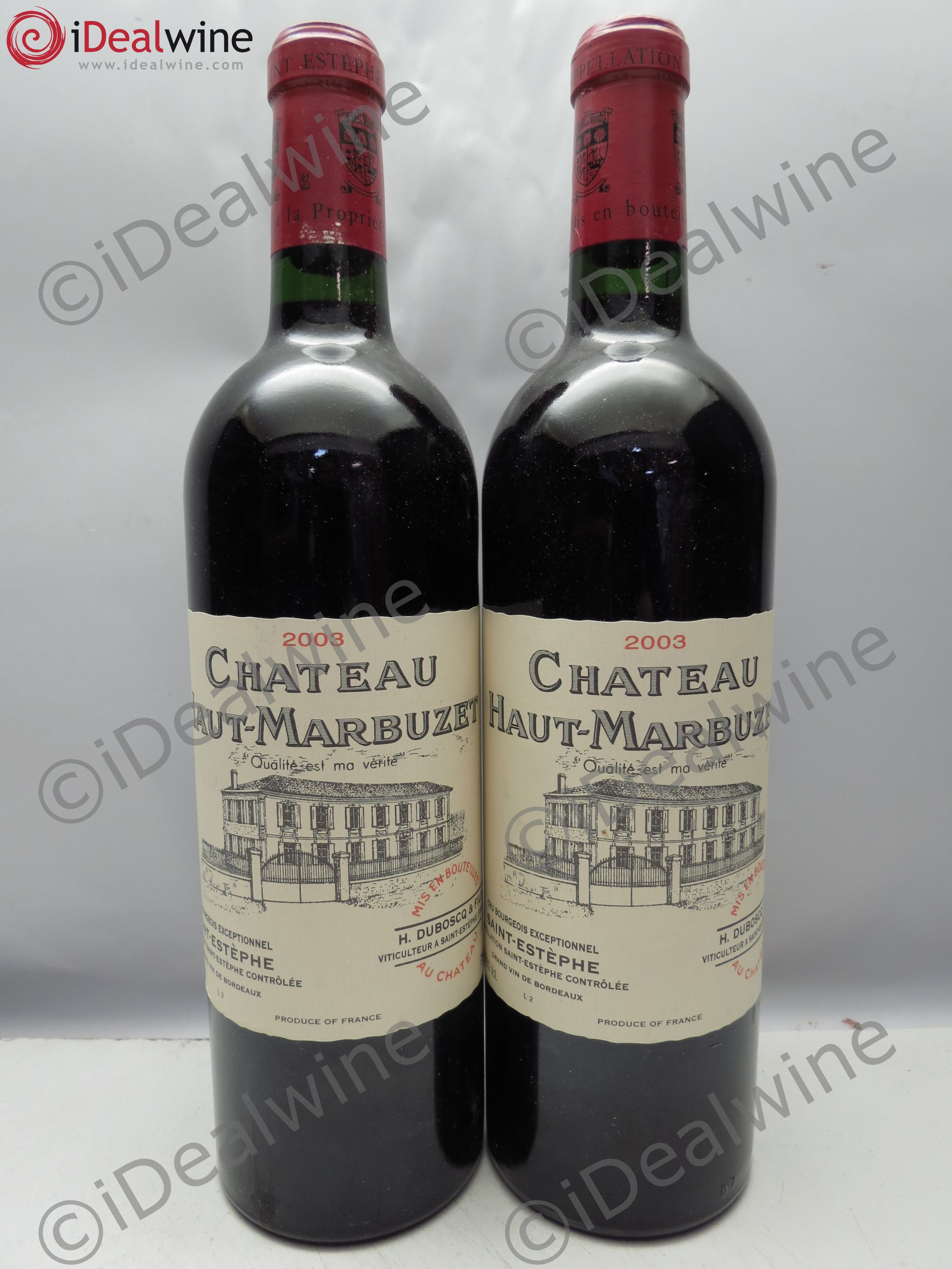Château Haut Marbuzet 2003 - Lot de 2 bouteilles - 0