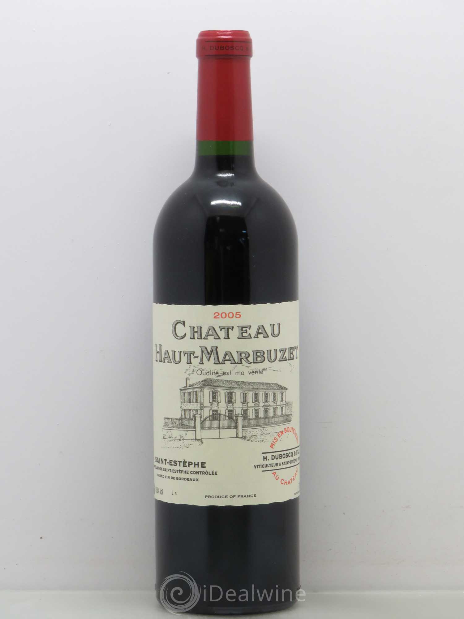Château Haut Marbuzet 2005 - Lot de 1 bouteille - 0