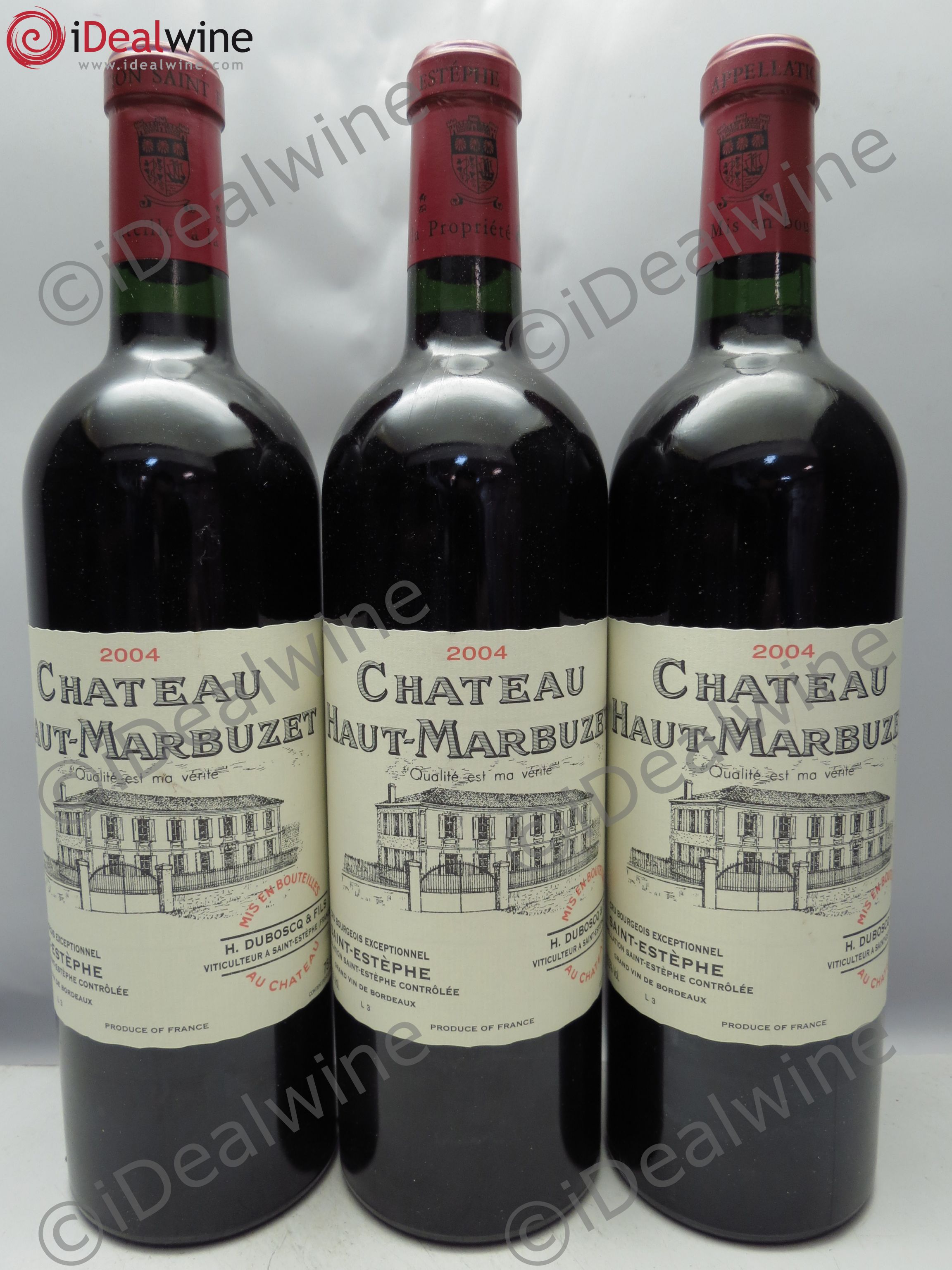 Château Haut Marbuzet 2004 - Lot de 3 bouteilles - 0