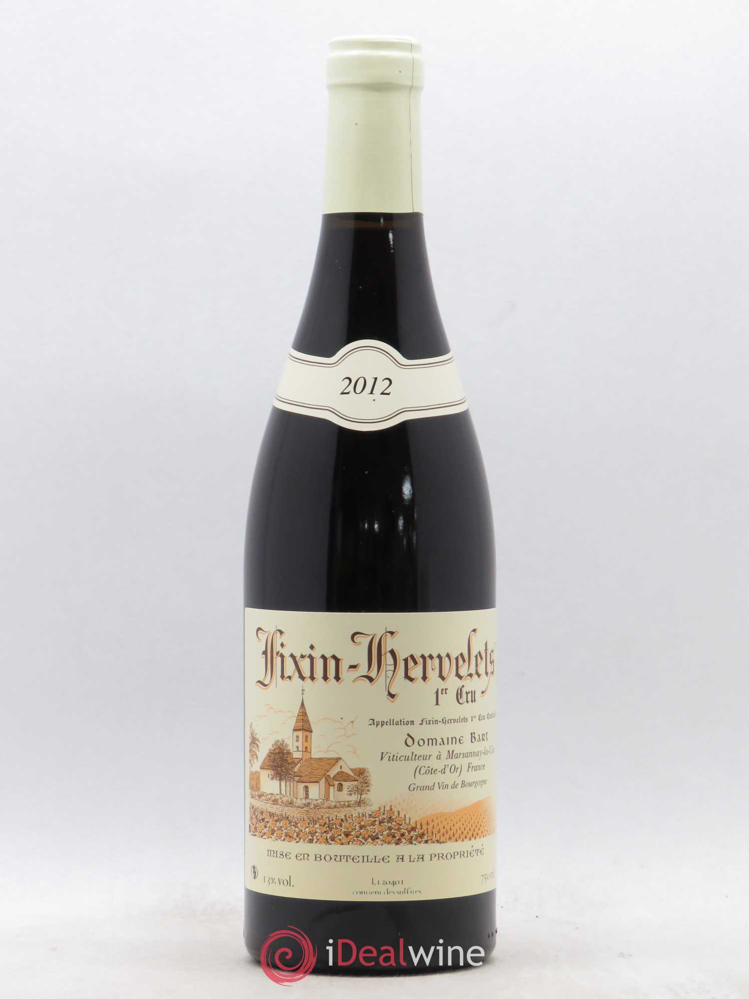 Fixin 1er Cru Les Hervelets Domaine Bart 2012 - Posten von 1 Flasche - 0