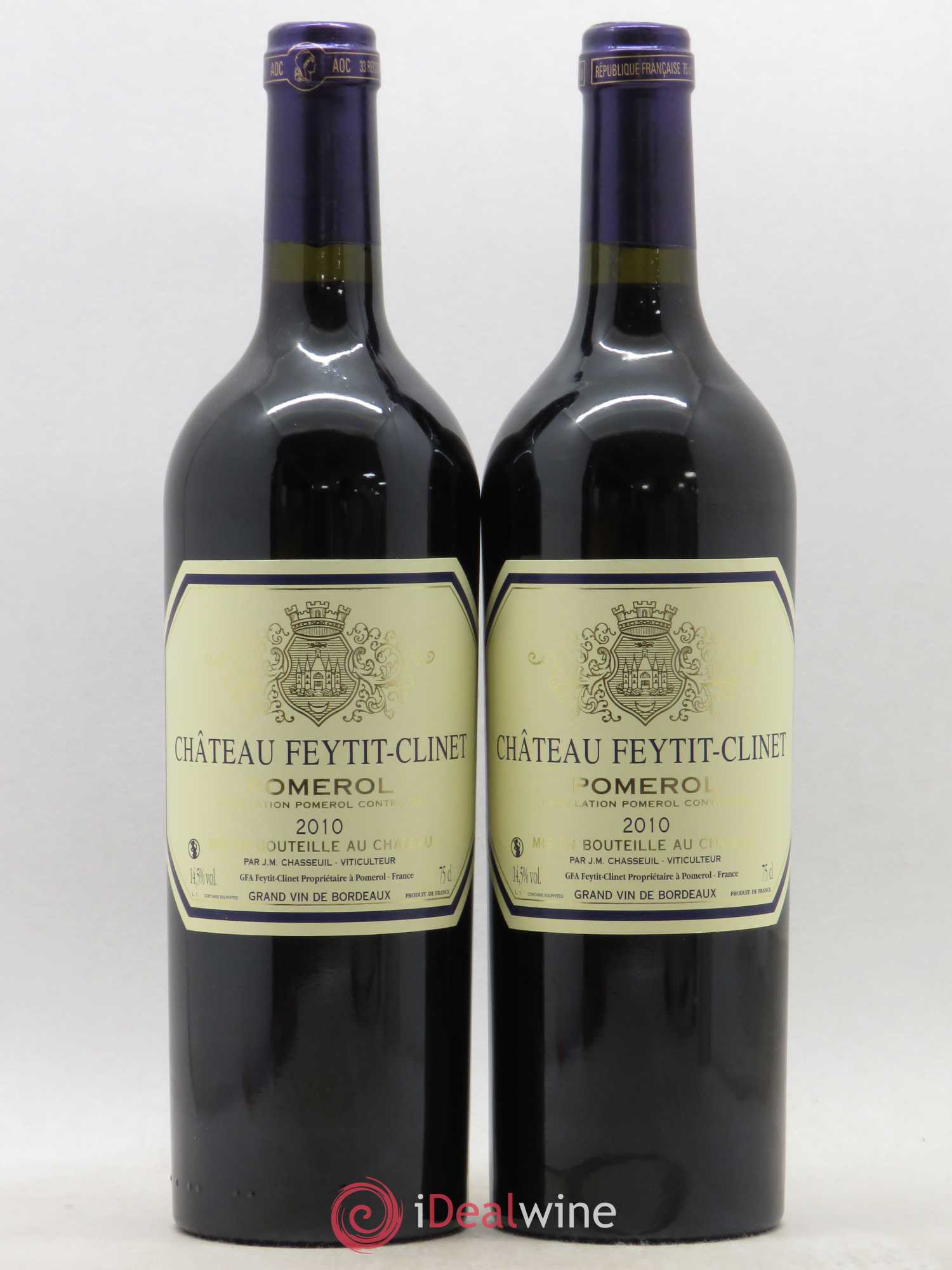 Château Feytit-Clinet 2010 - Lot de 2 bouteilles - 0