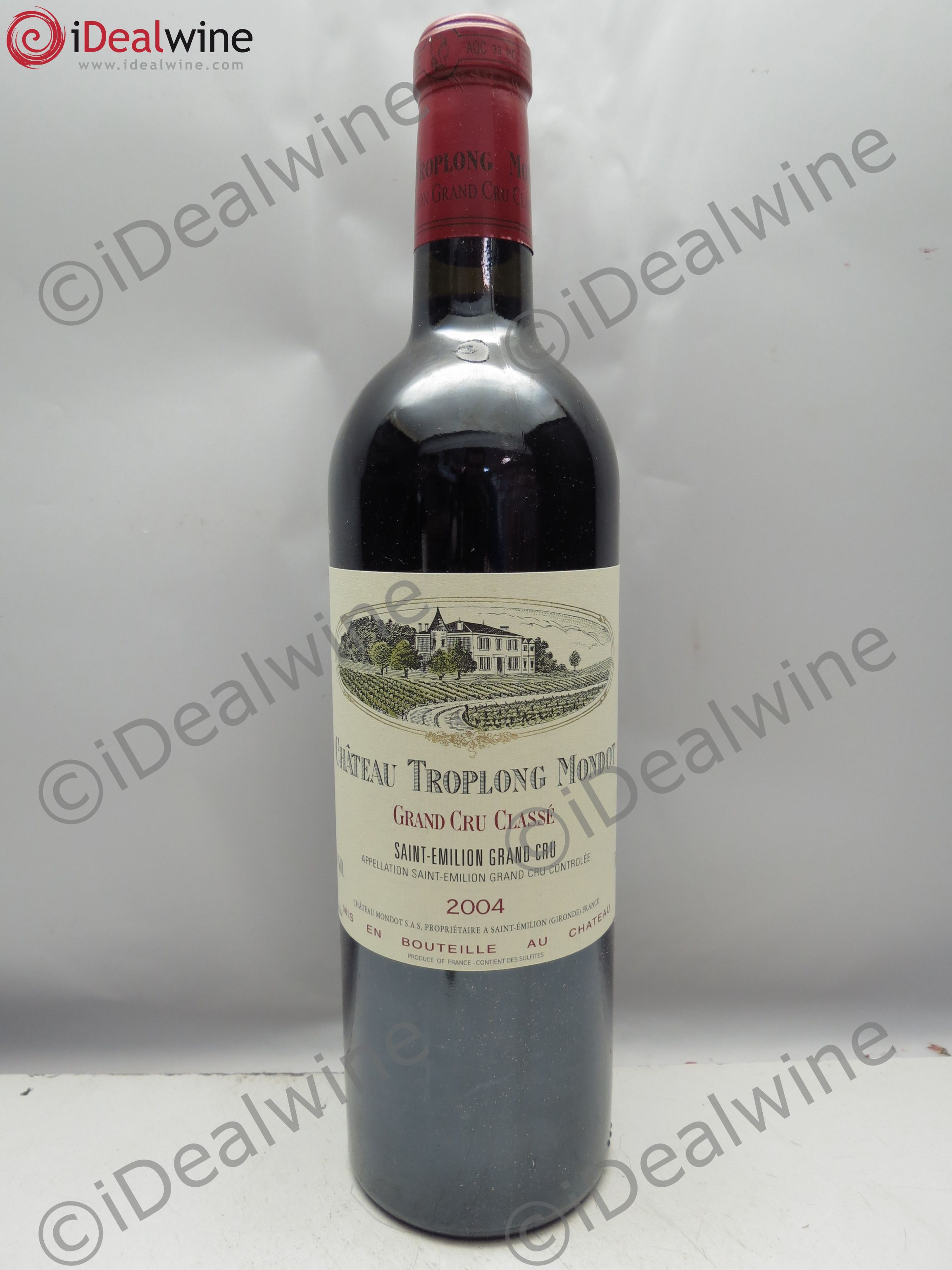 Château Troplong Mondot 1er Grand Cru Classé B 2004 - Lot de 6 bouteilles - 0