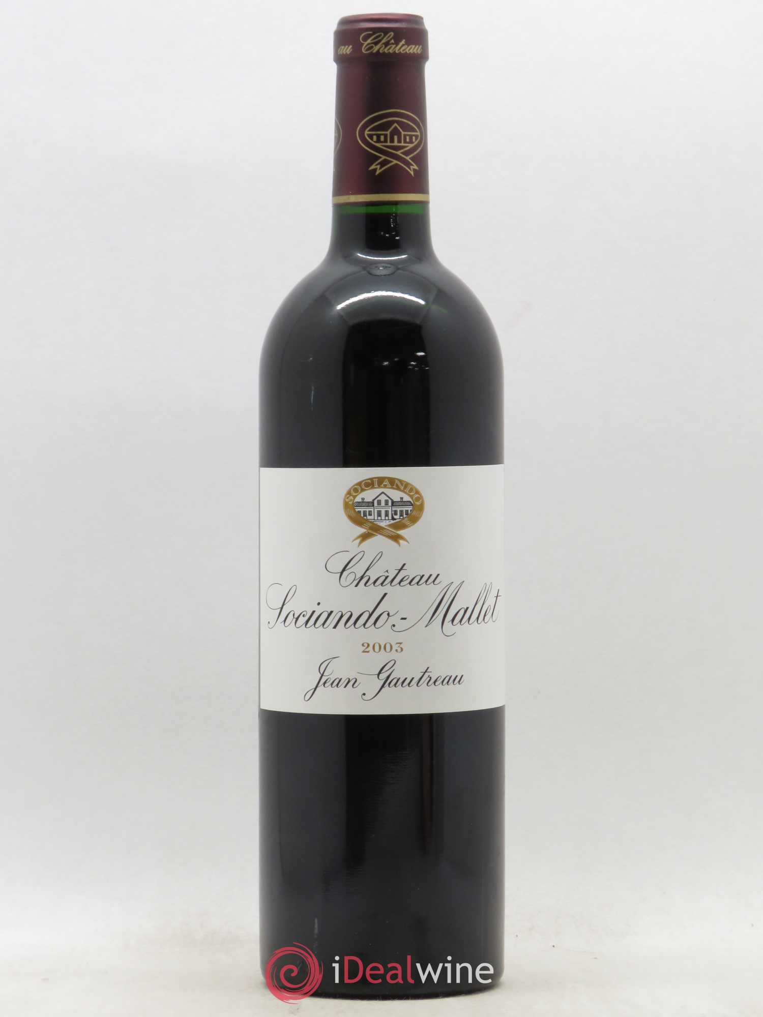 Château Sociando Mallet 2003 - Lot de 1 bouteille - 0