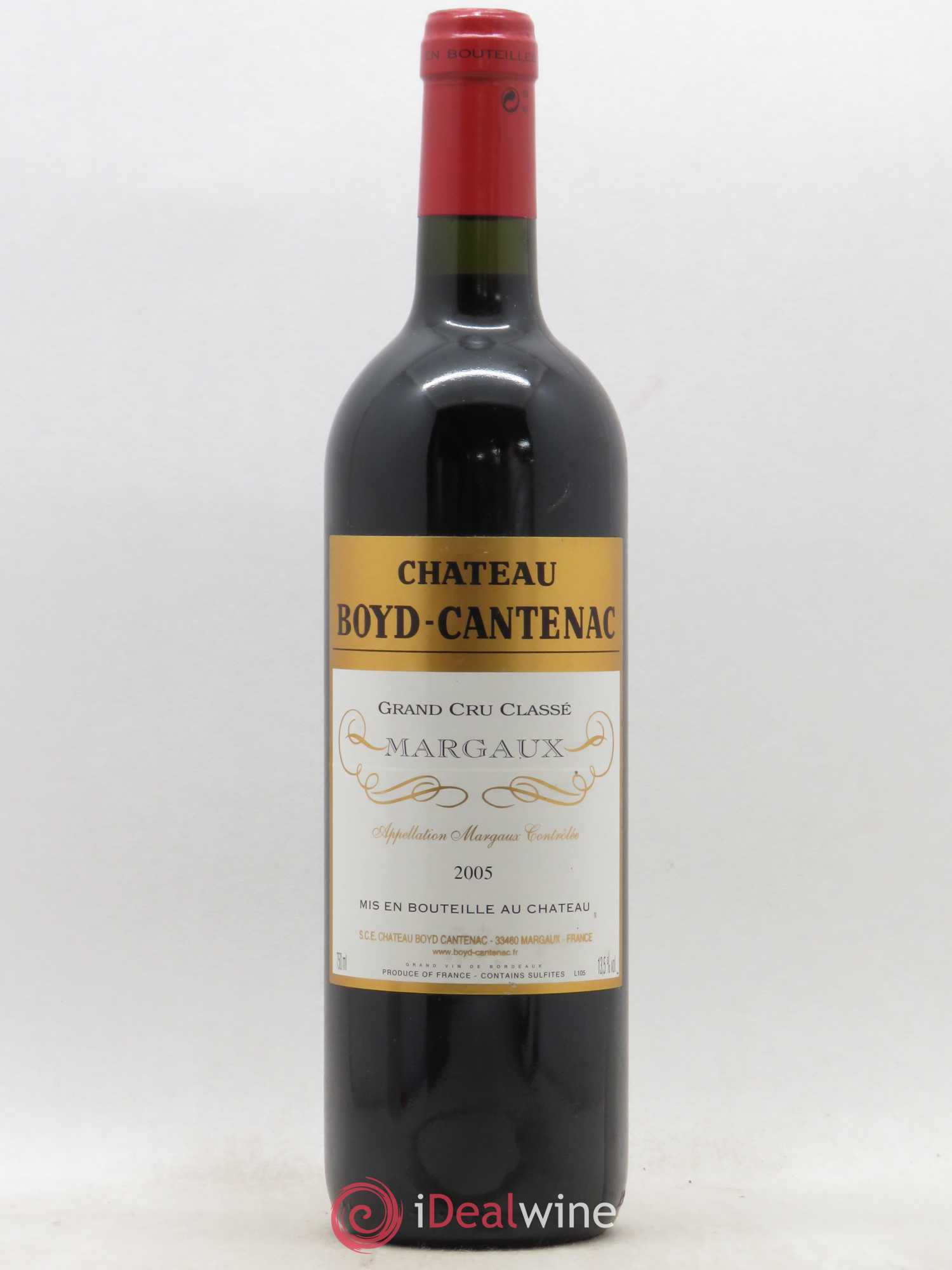 Château Boyd Cantenac 3ème Grand Cru Classé 2005 - Lot de 1 bouteille - 0