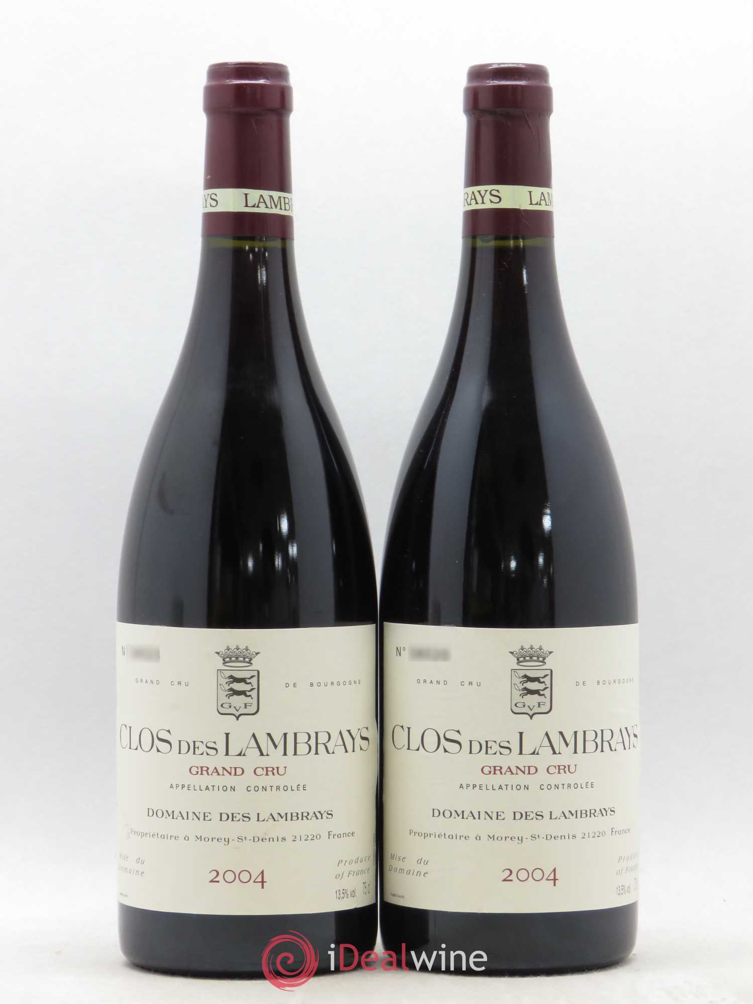 Clos des Lambrays Grand Cru Domaine des Lambrays 2004 - Lot de 2 bouteilles - 0