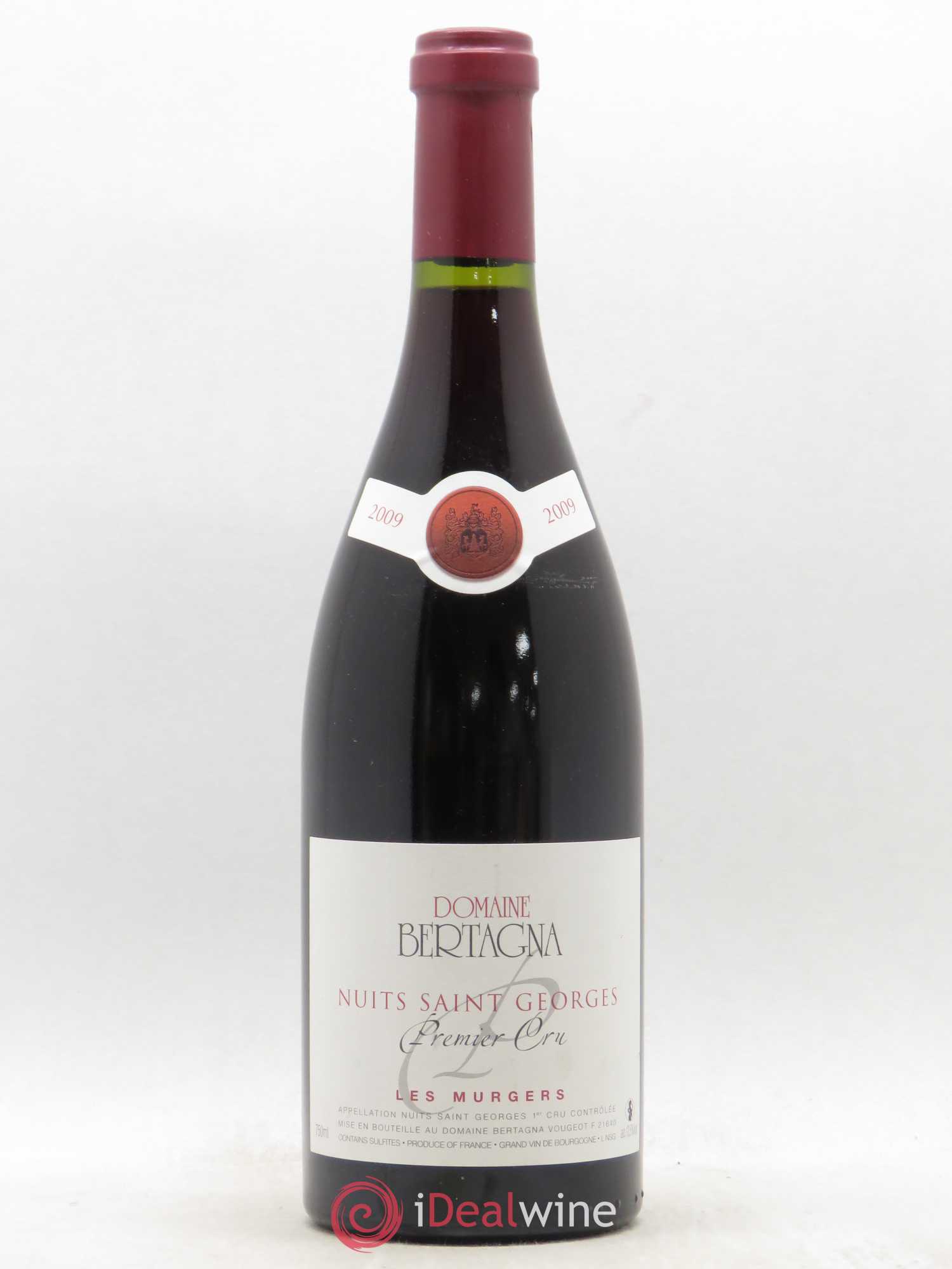 Nuits-Saint-Georges 1er Cru Les Murgers Bertagna 2009 - Lot de 1 bouteille - 0