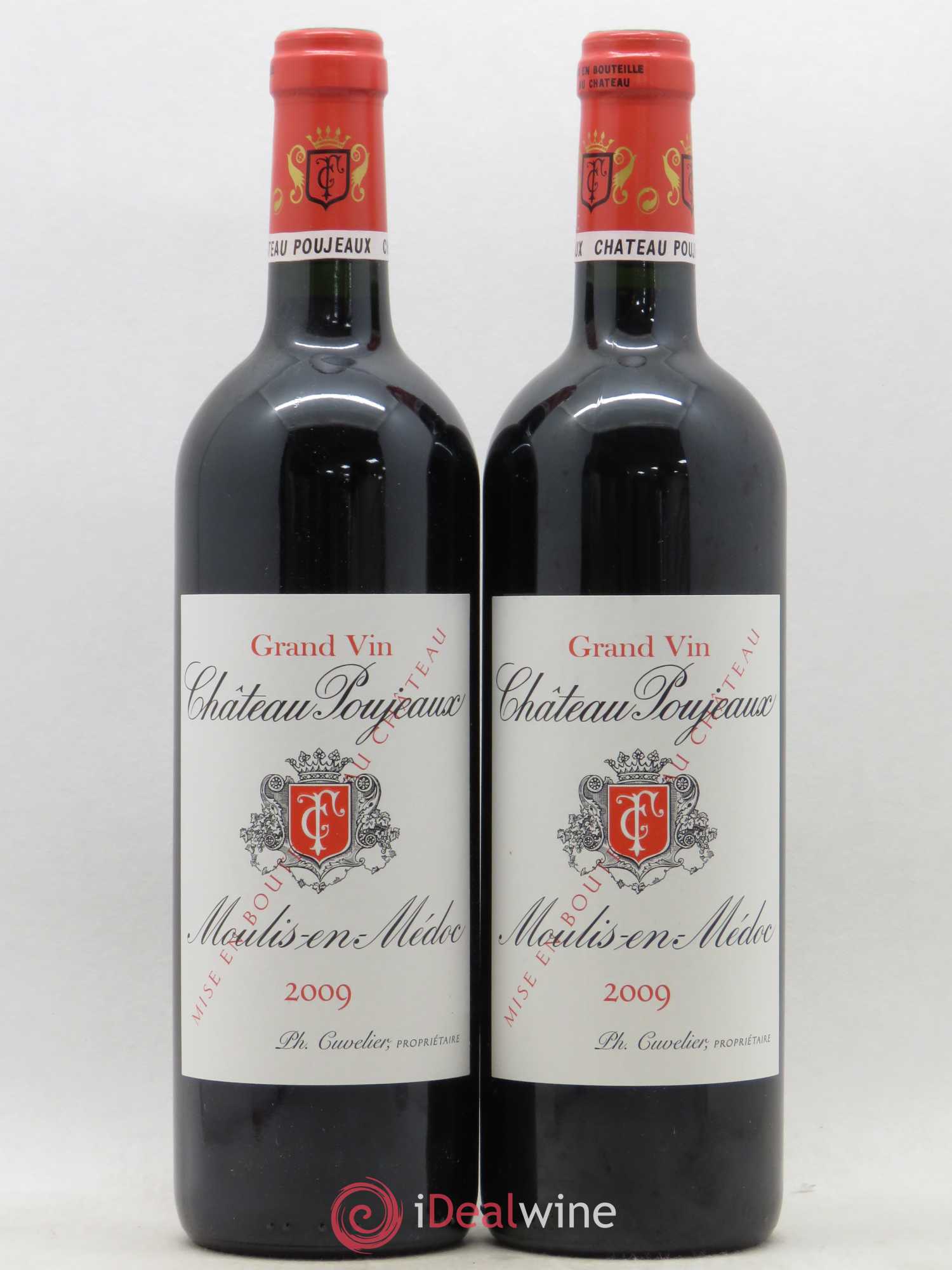 Château Poujeaux 2009 - Lot de 2 bouteilles - 0