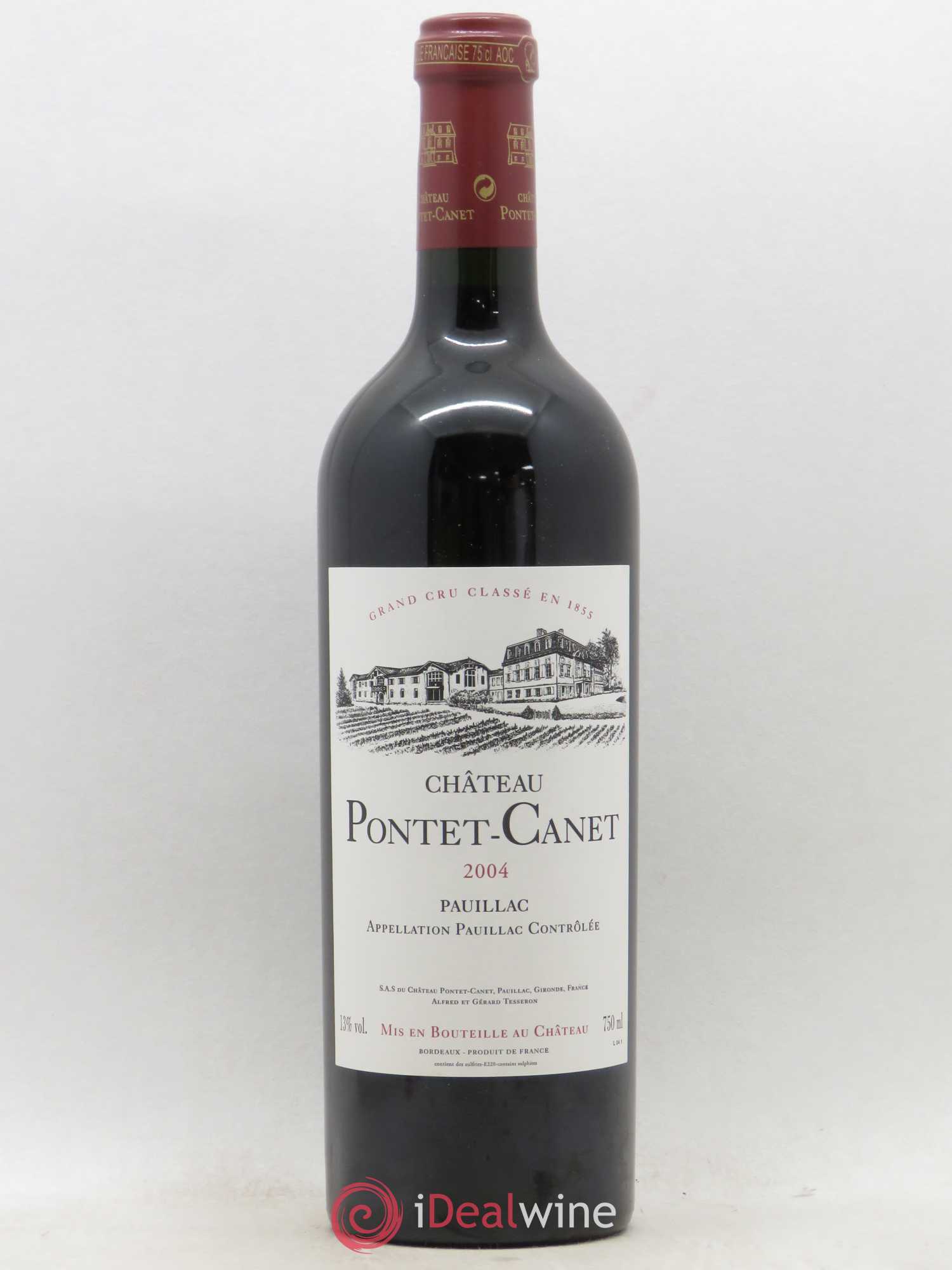 Château Pontet Canet 5ème Grand Cru Classé 2004 - Lot de 1 bouteille - 0