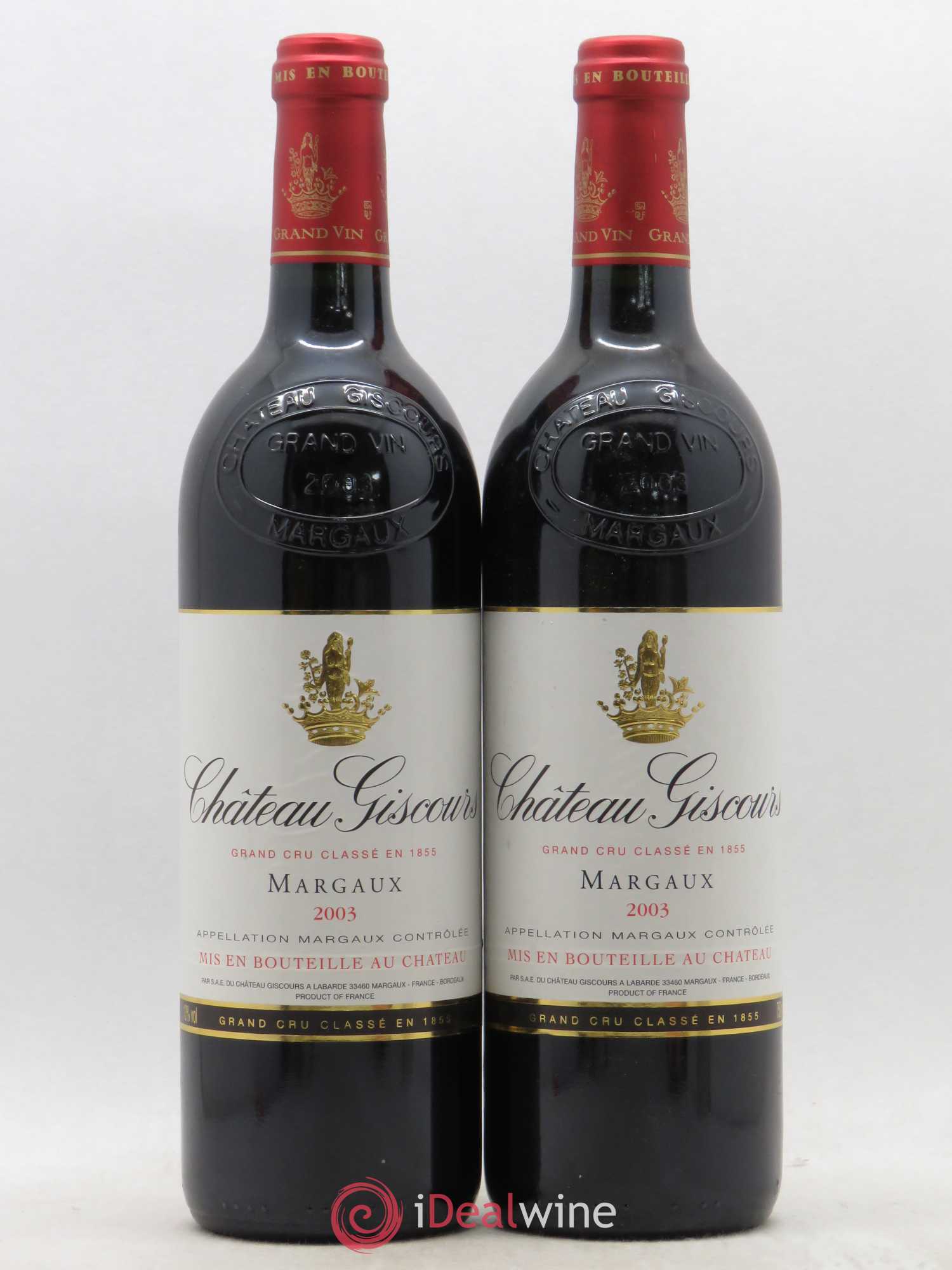 Château Giscours 3ème Grand Cru Classé 2003 - Lot de 2 bouteilles - 0