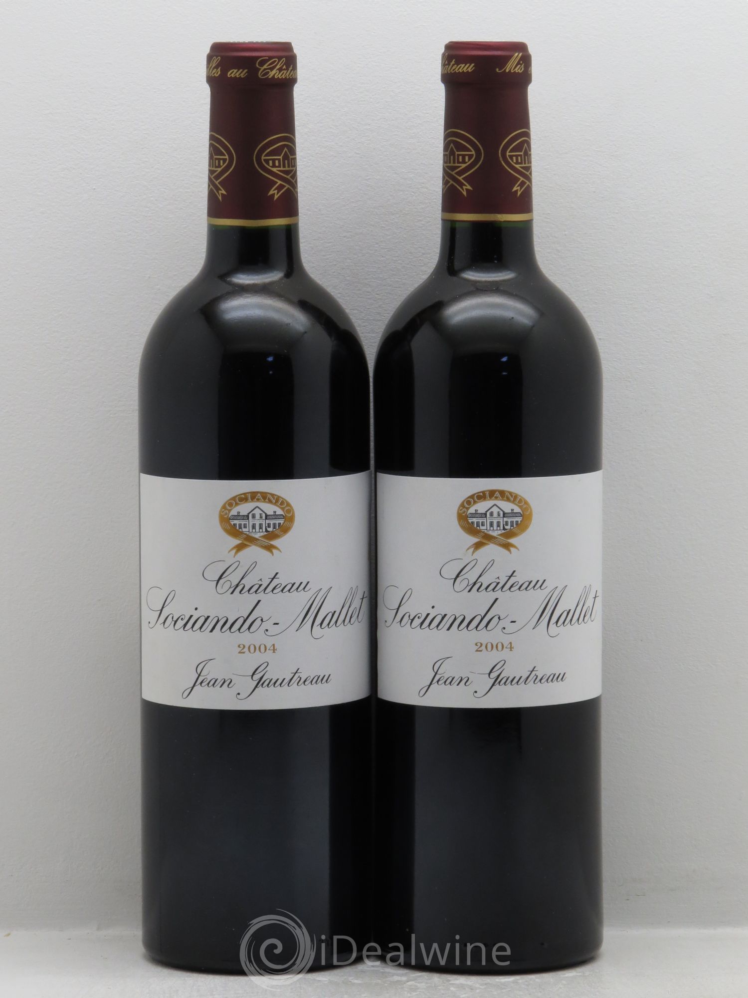 Château Sociando Mallet 2004 - Lot de 2 bouteilles - 0