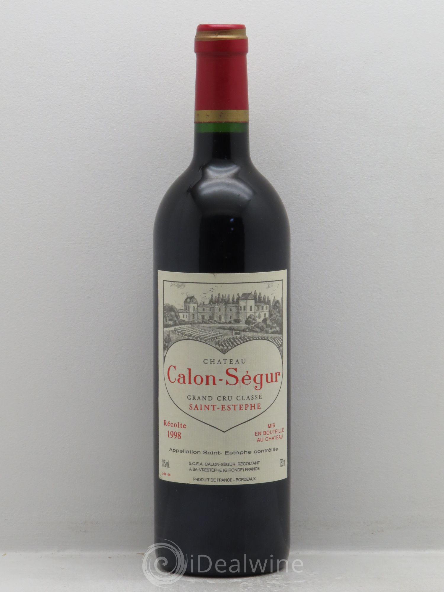 Château Calon Ségur 3ème Grand Cru Classé 1998 - Lot de 1 bouteille - 0
