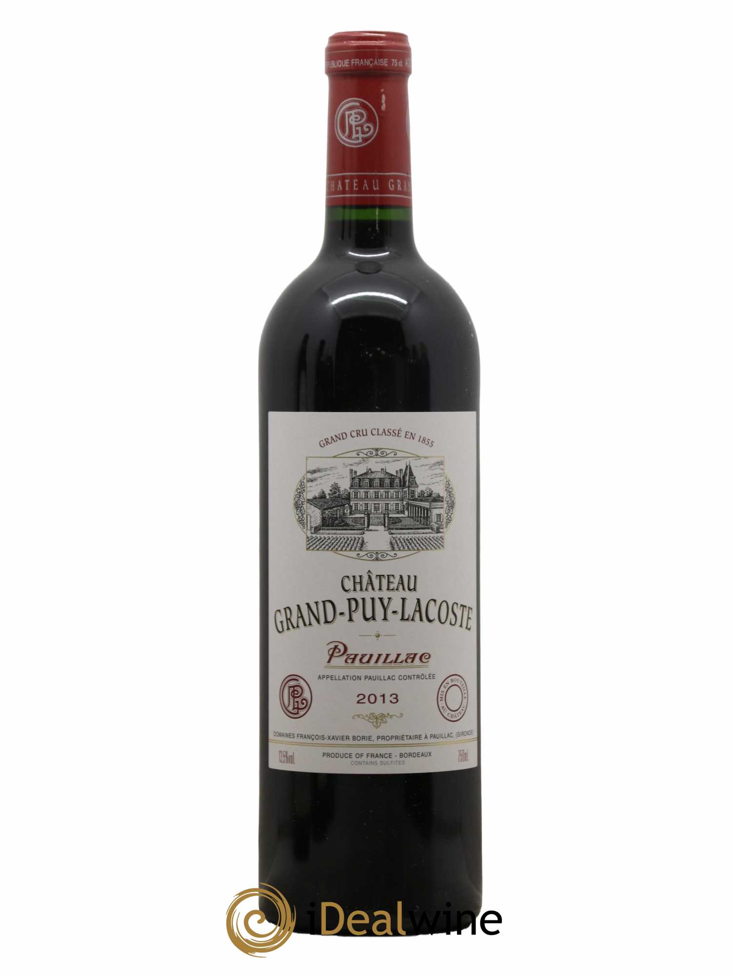 Château Grand Puy Lacoste 5ème Grand Cru Classé 2013 - Lot de 1 bouteille - 0