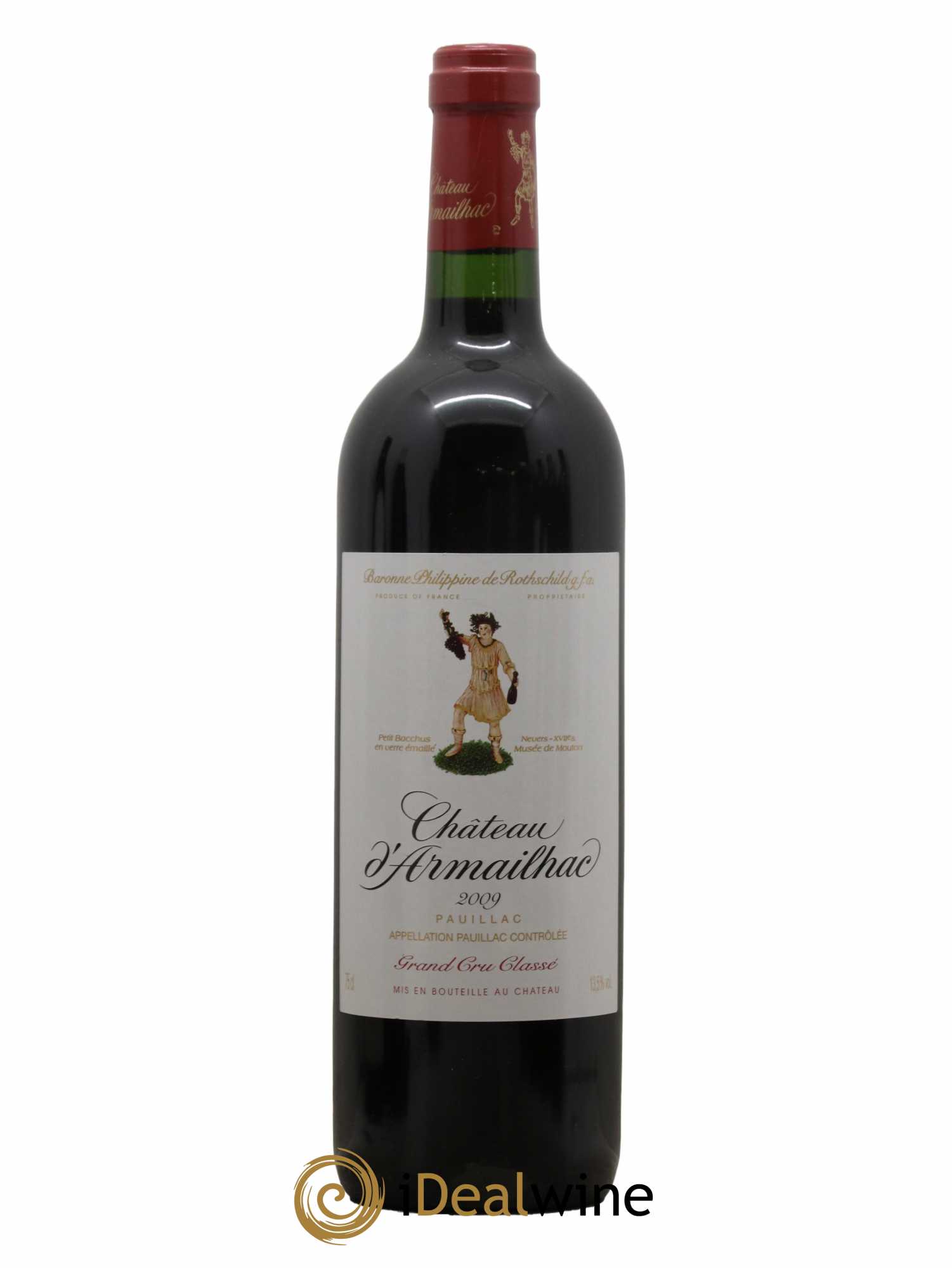 Château d' Armailhac - Mouton Baron(ne) Philippe 5ème Grand Cru Classé 2009 - Lot de 1 bouteille - 0