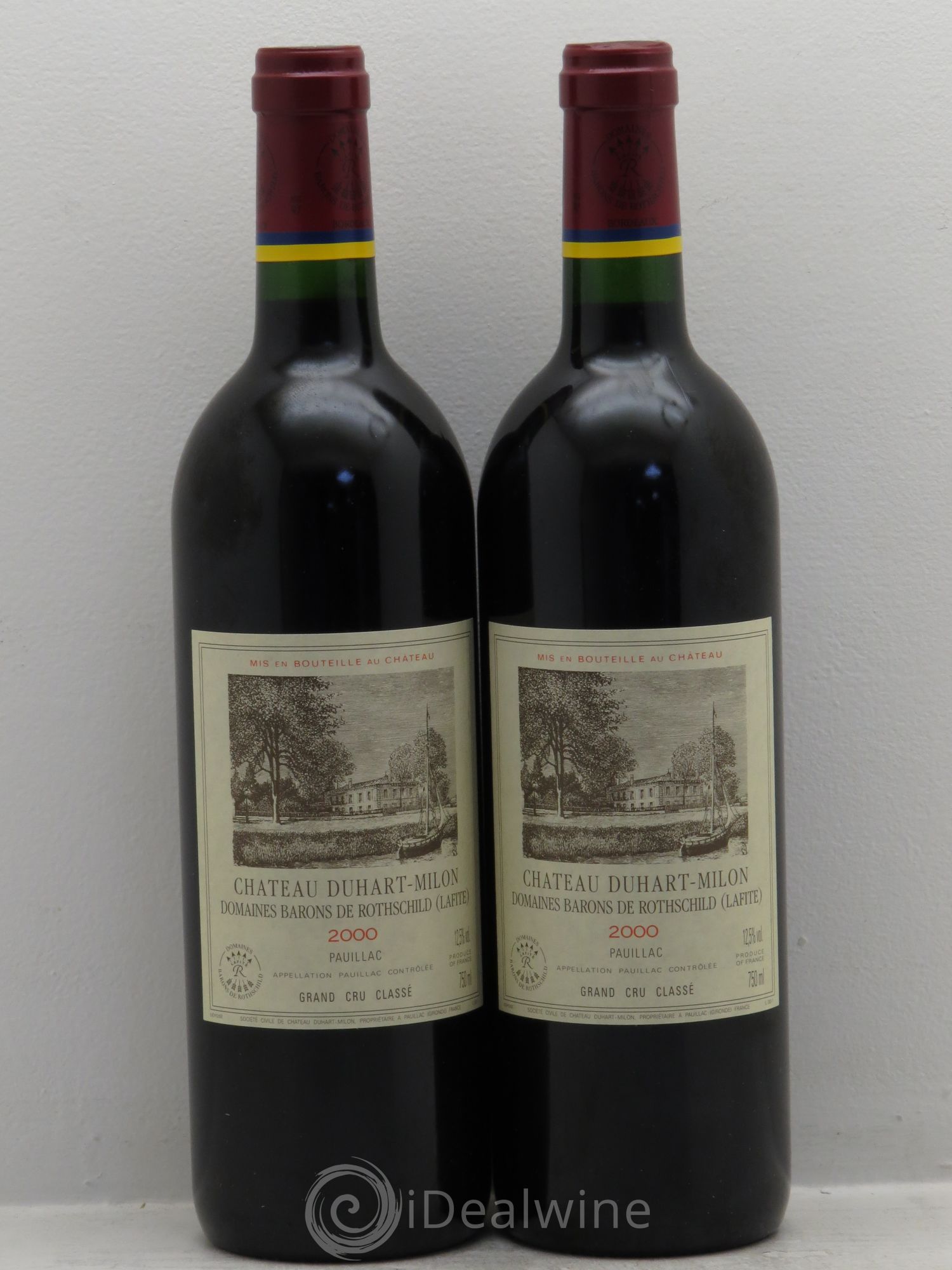 Château Duhart-Milon 4ème Grand Cru Classé 2000 - Lot de 2 bouteilles - 0