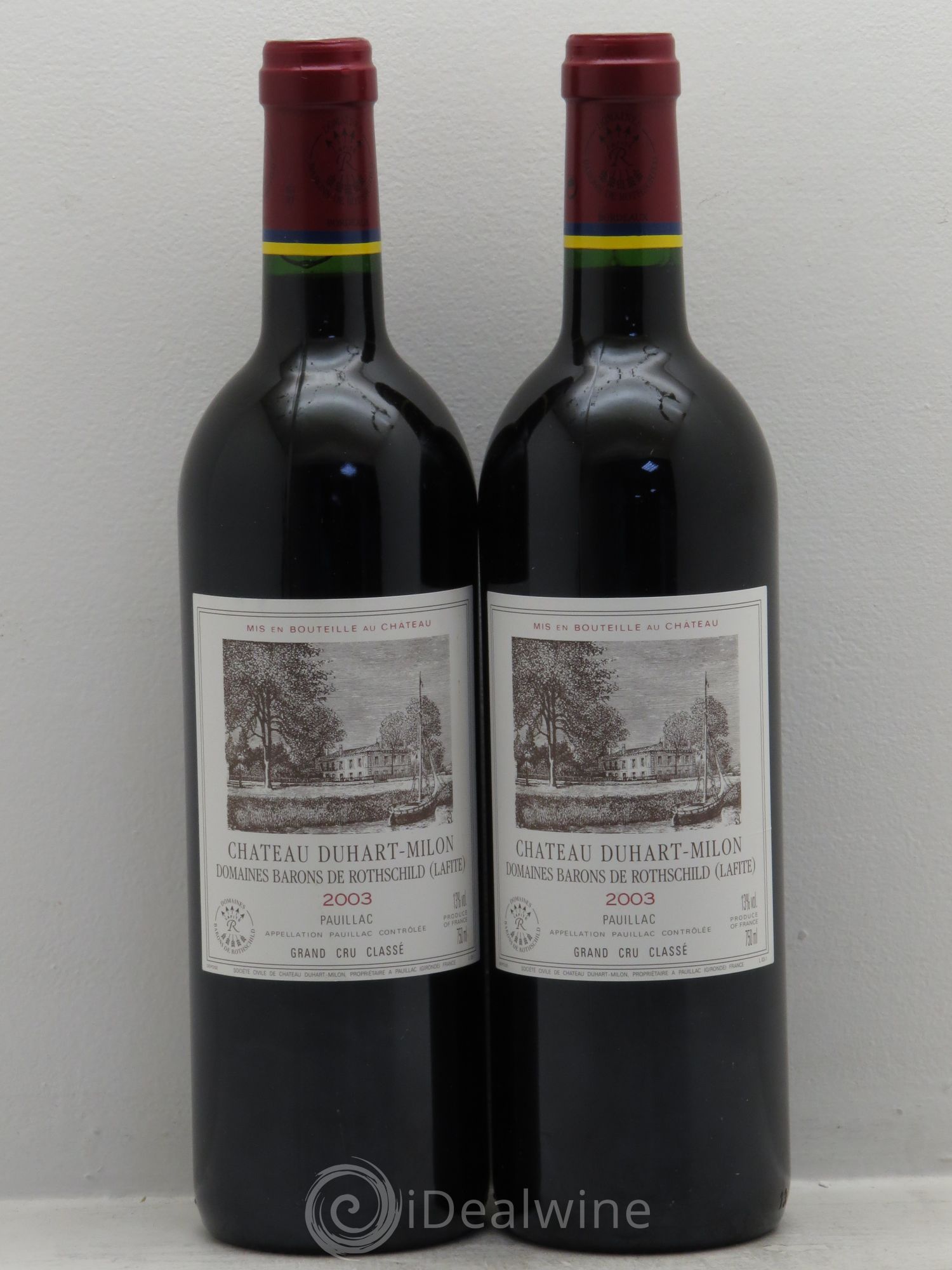 Château Duhart-Milon 4ème Grand Cru Classé 2003 - Lot de 2 bouteilles - 0