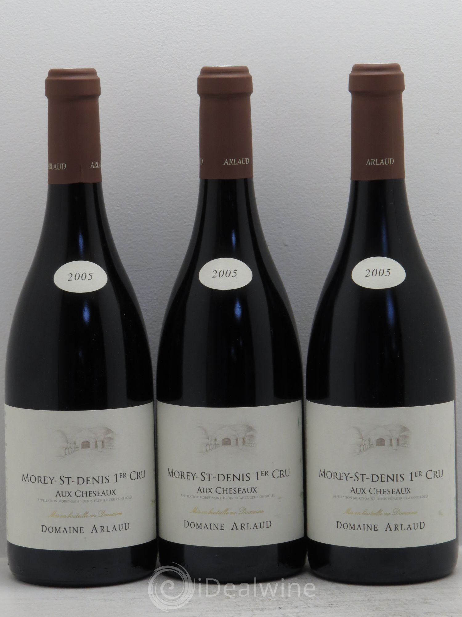 Morey-Saint-Denis 1er Cru Aux Chéseaux Arlaud 2005 - Lot de 3 bouteilles - 0