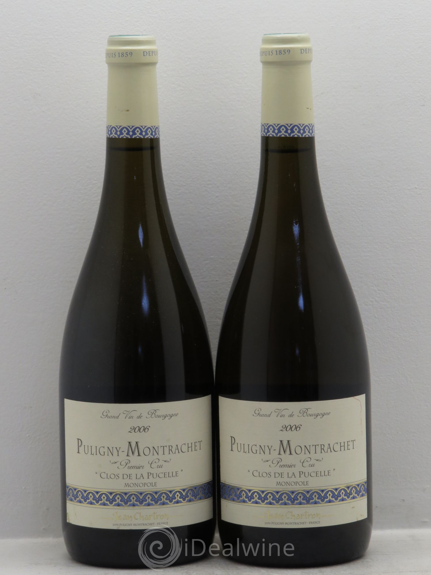 Puligny-Montrachet 1er Cru Clos de la Pucelle Jean Chartron (Domaine) Monopole 2006 - Lot de 2 bouteilles - 0