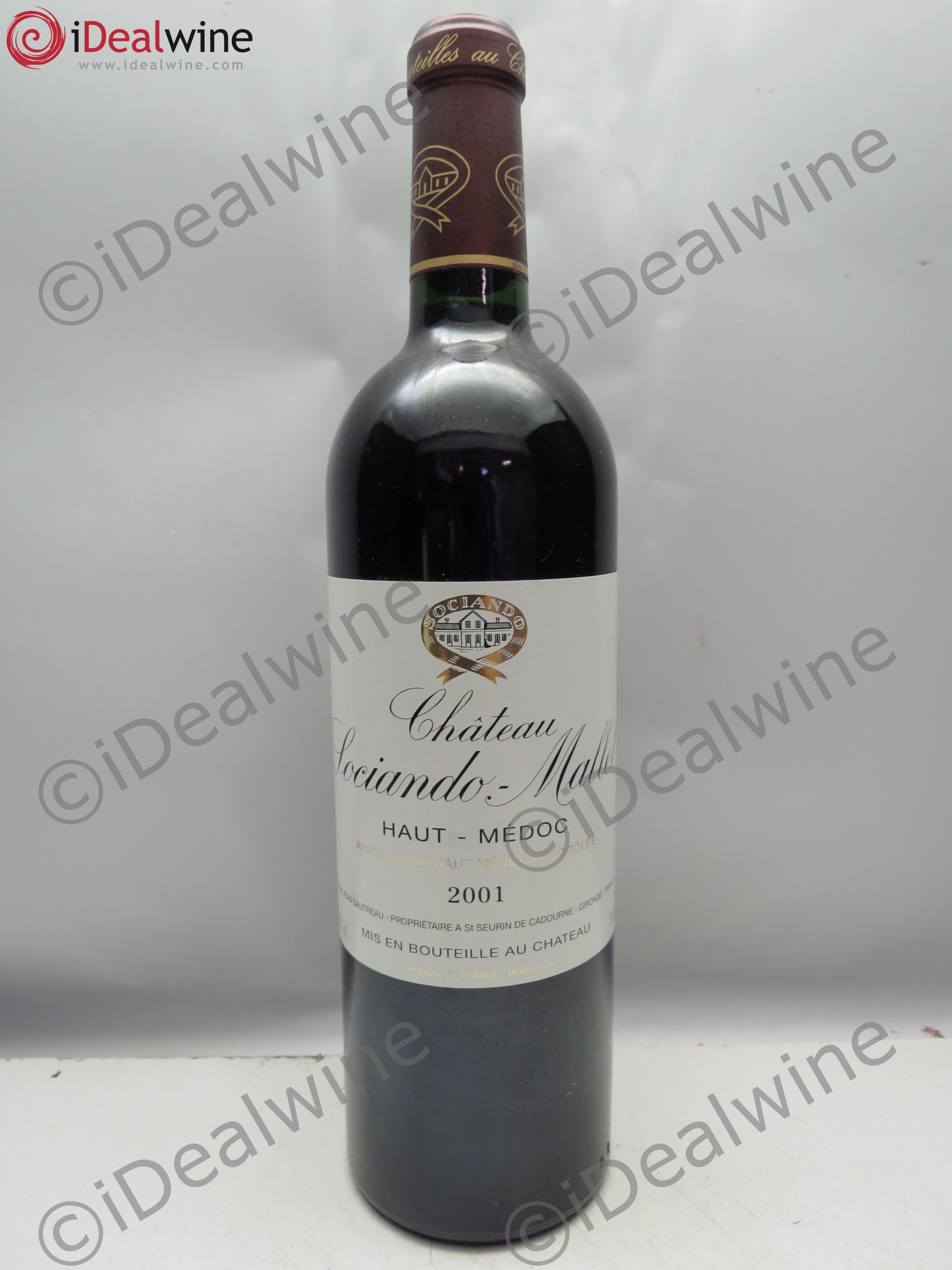 Château Sociando Mallet 2001 - Lot de 6 bouteilles - 0