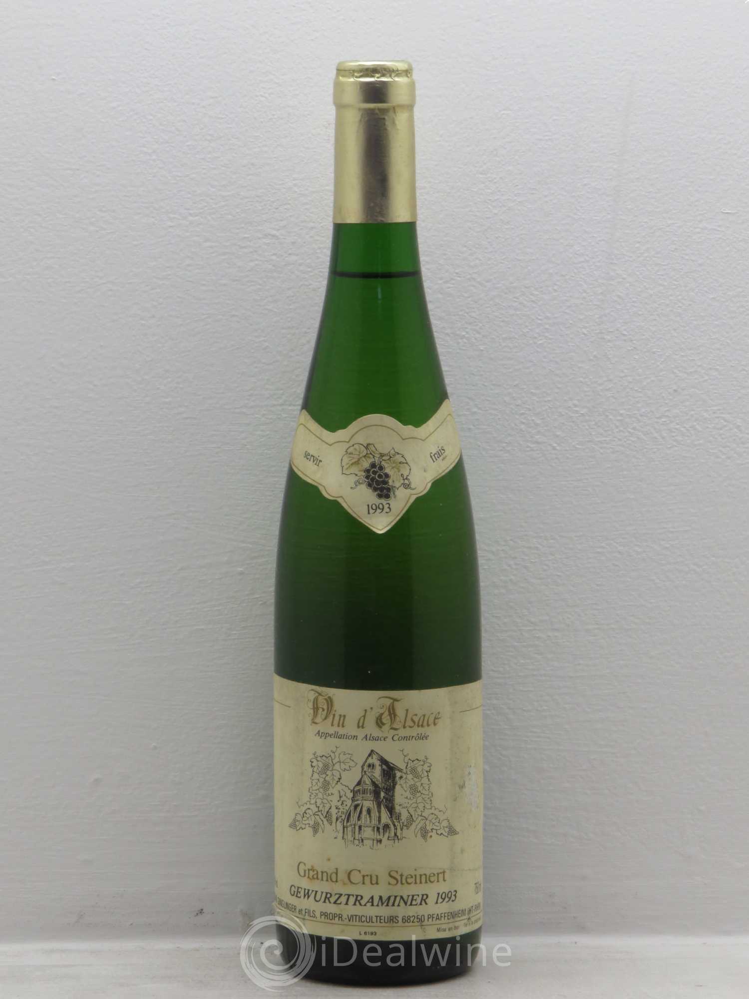 Gewurztraminer Steinert jean ginglinger 1993 - Posten von 1 Flasche - 0