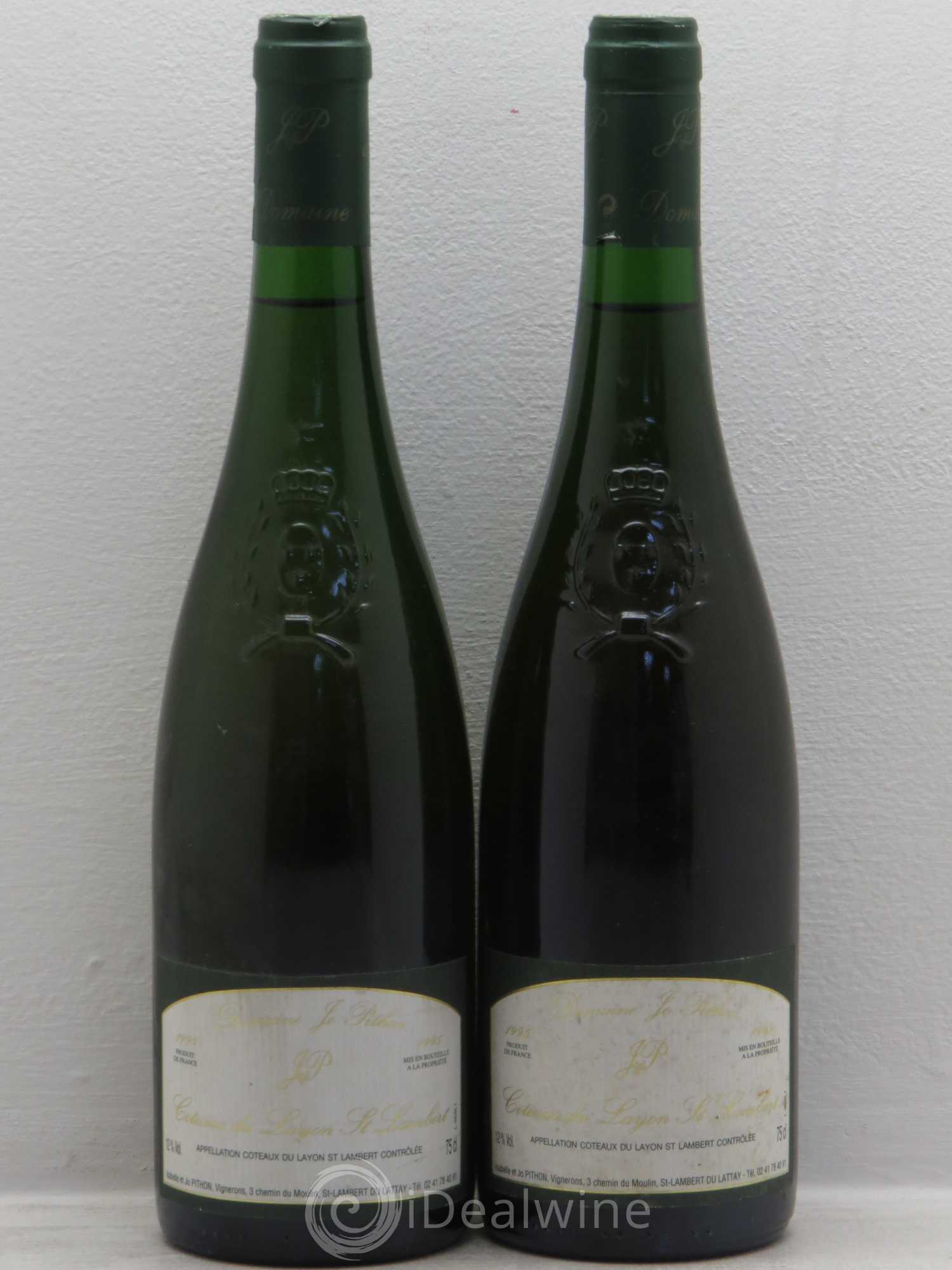 Coteaux du Layon Saint lambert jo pithon 1995 - Lotto di 2 bottiglie - 0