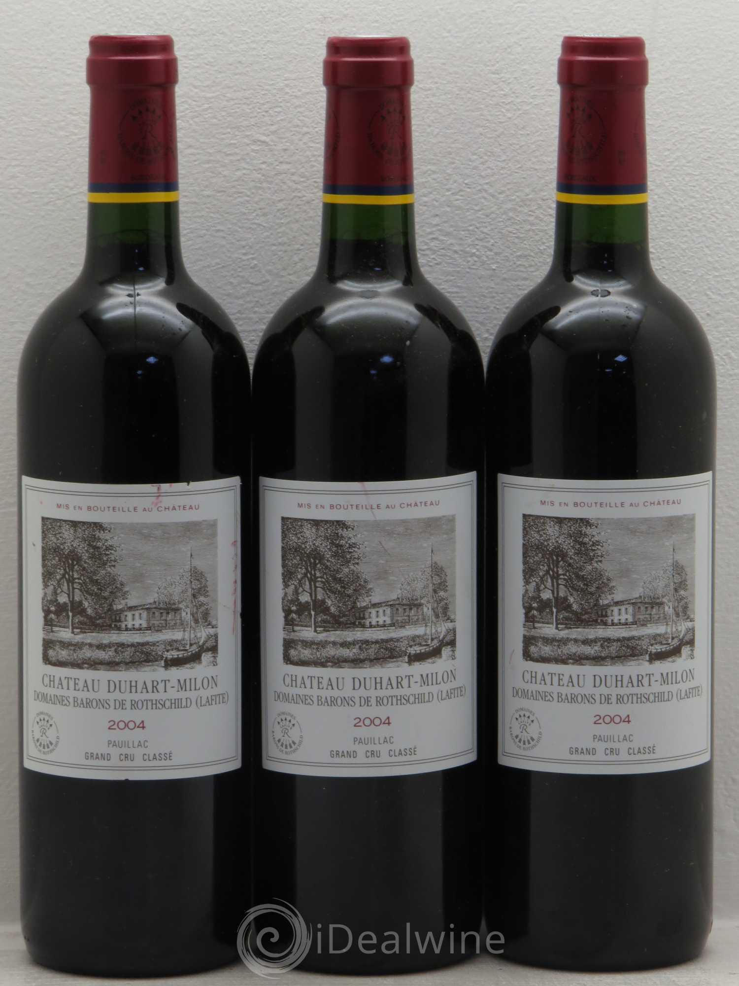 Château Duhart-Milon 4ème Grand Cru Classé 2004 - Lot de 3 bouteilles - 0