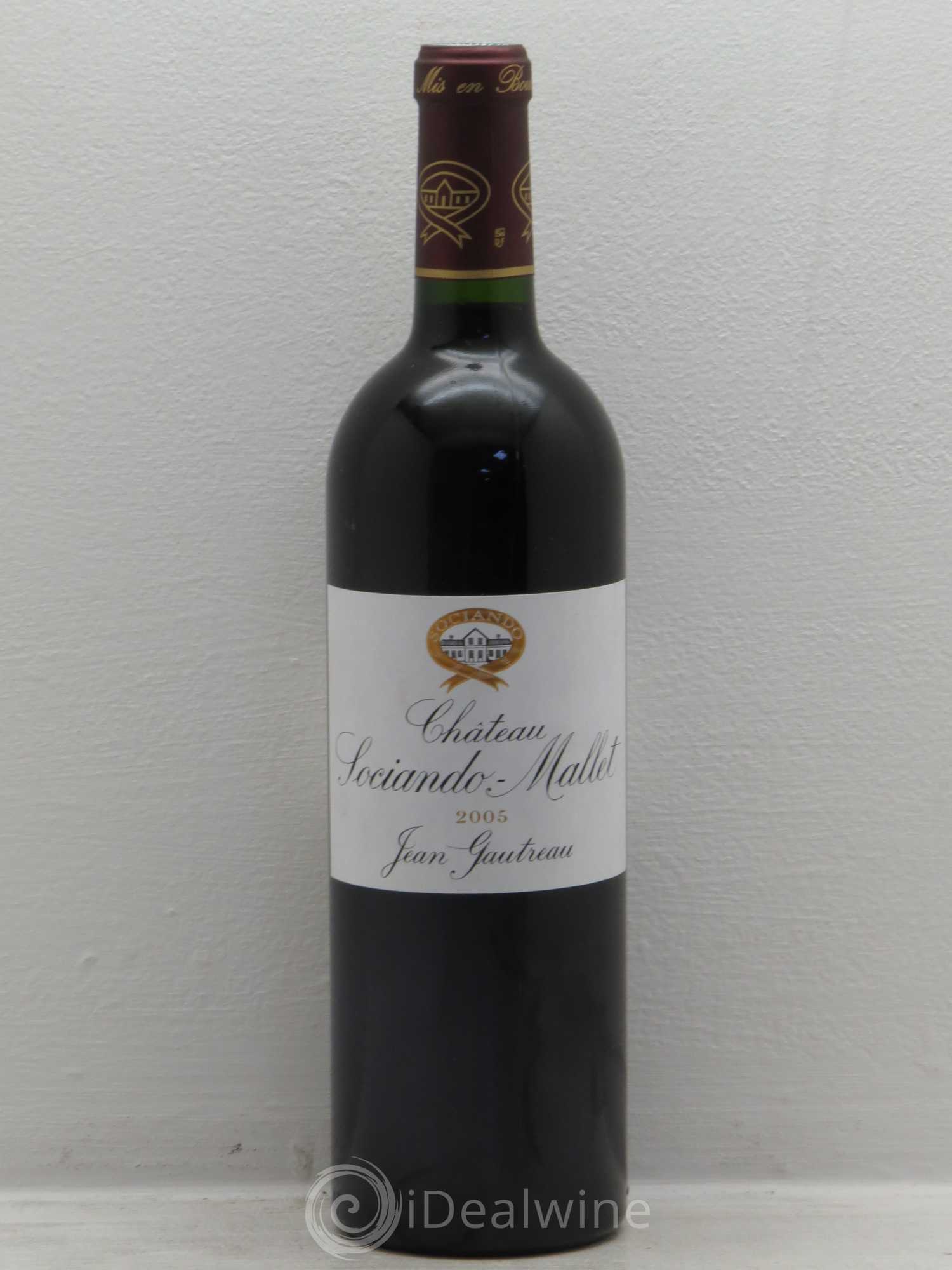Château Sociando Mallet 2005 - Lot de 1 bouteille - 0
