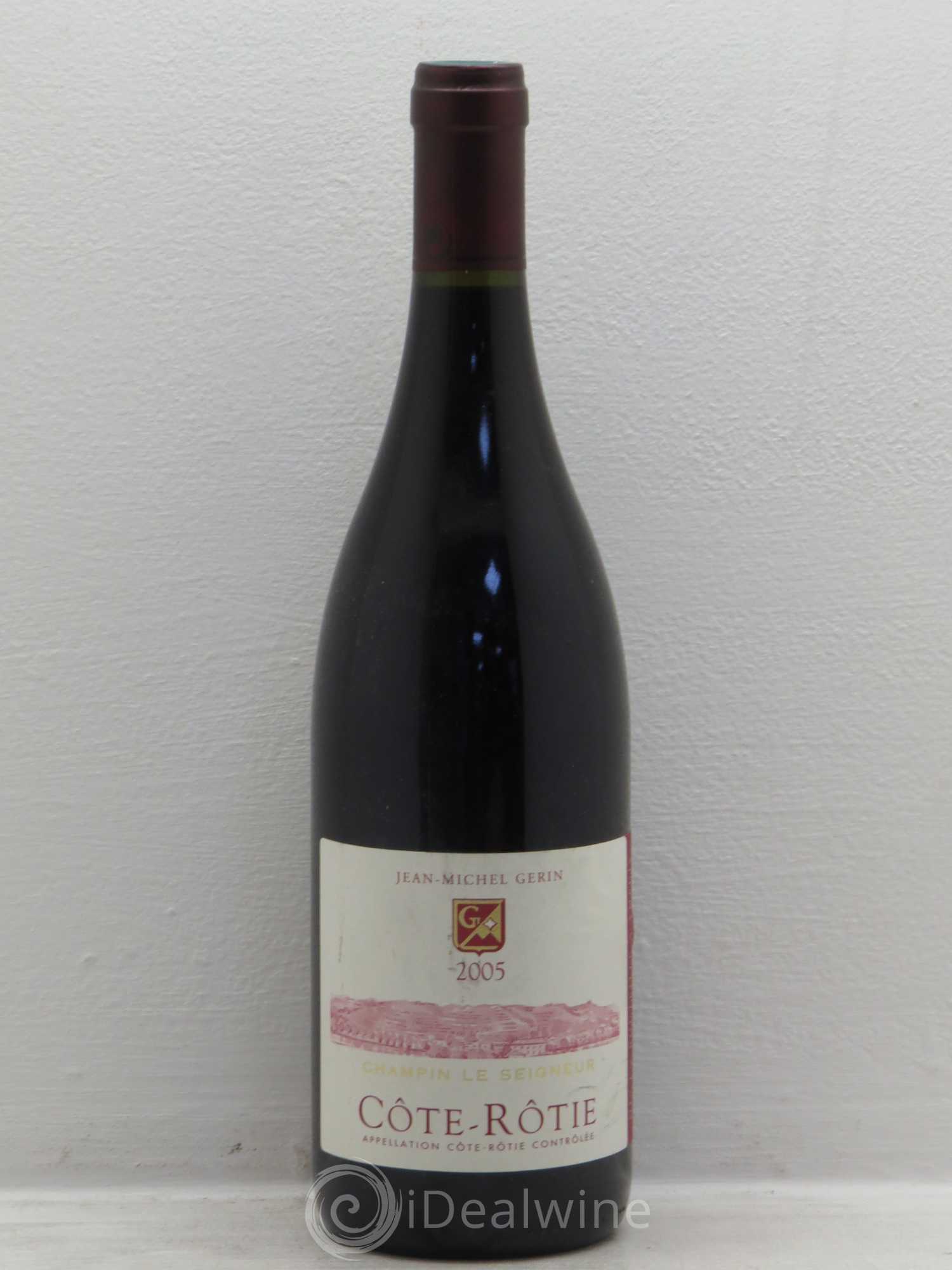 Côte-Rôtie Champin Le Seigneur Jean-Michel Gerin 2005 - Lot de 1 bouteille - 0