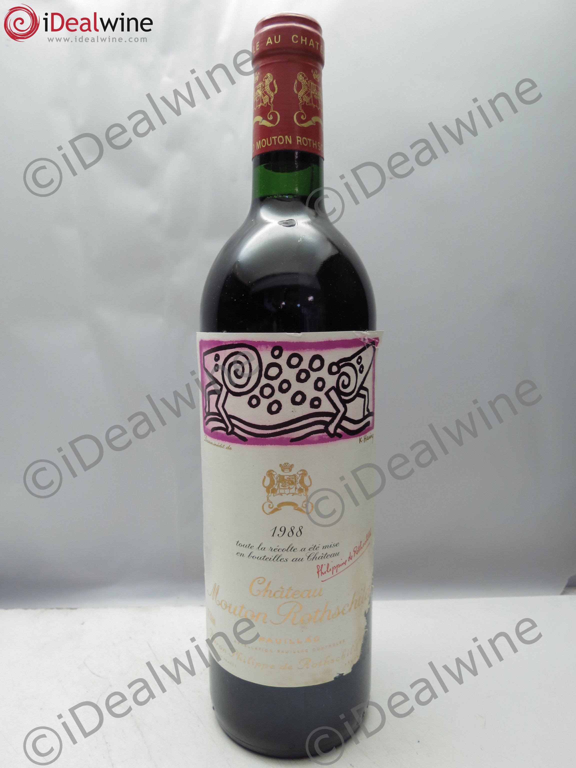 Château Mouton Rothschild 1er Grand Cru Classé 1988 - Lot de 1 bouteille - 0