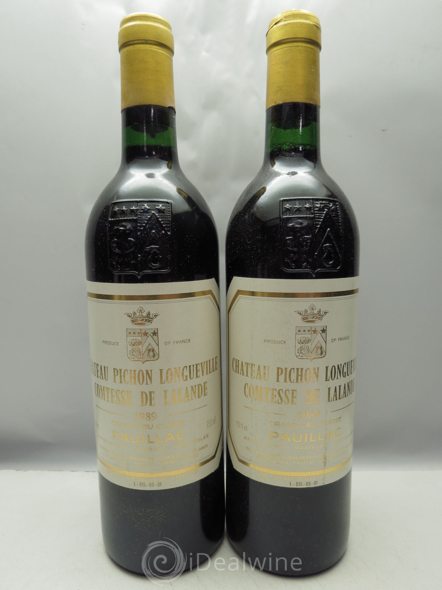Château Pichon Longueville Comtesse de Lalande 2ème Grand Cru Classé 1989 - Lot de 12 bouteilles - 1